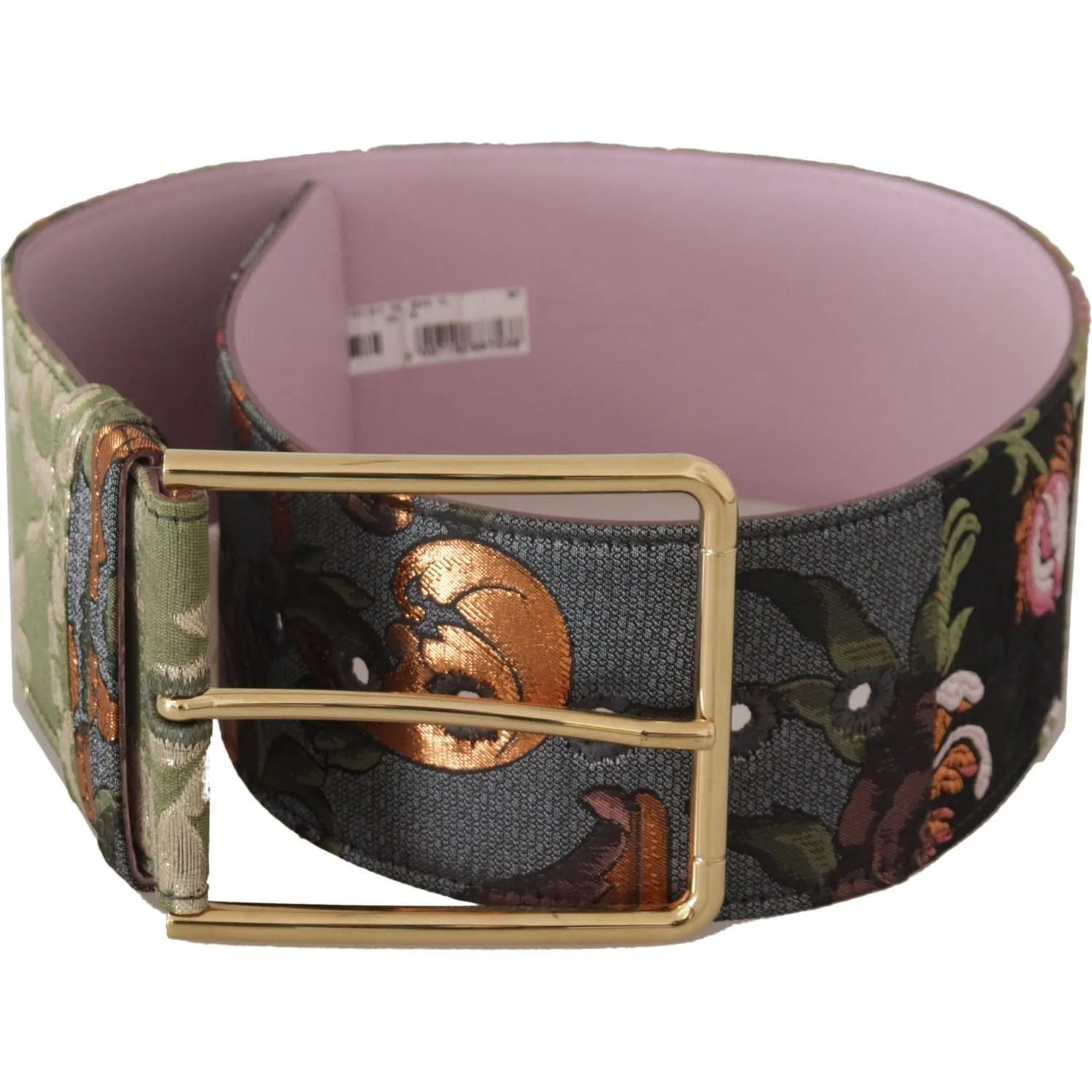 Dolce & Gabbana Elegant Multicolor Canvas-Leather Belt