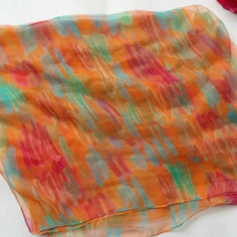 Elegant Printed Long and Silky Vibrant Scarves