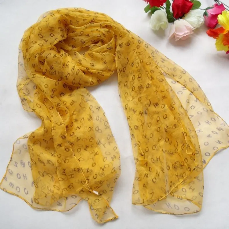 Elegant Printed Long and Silky Vibrant Scarves