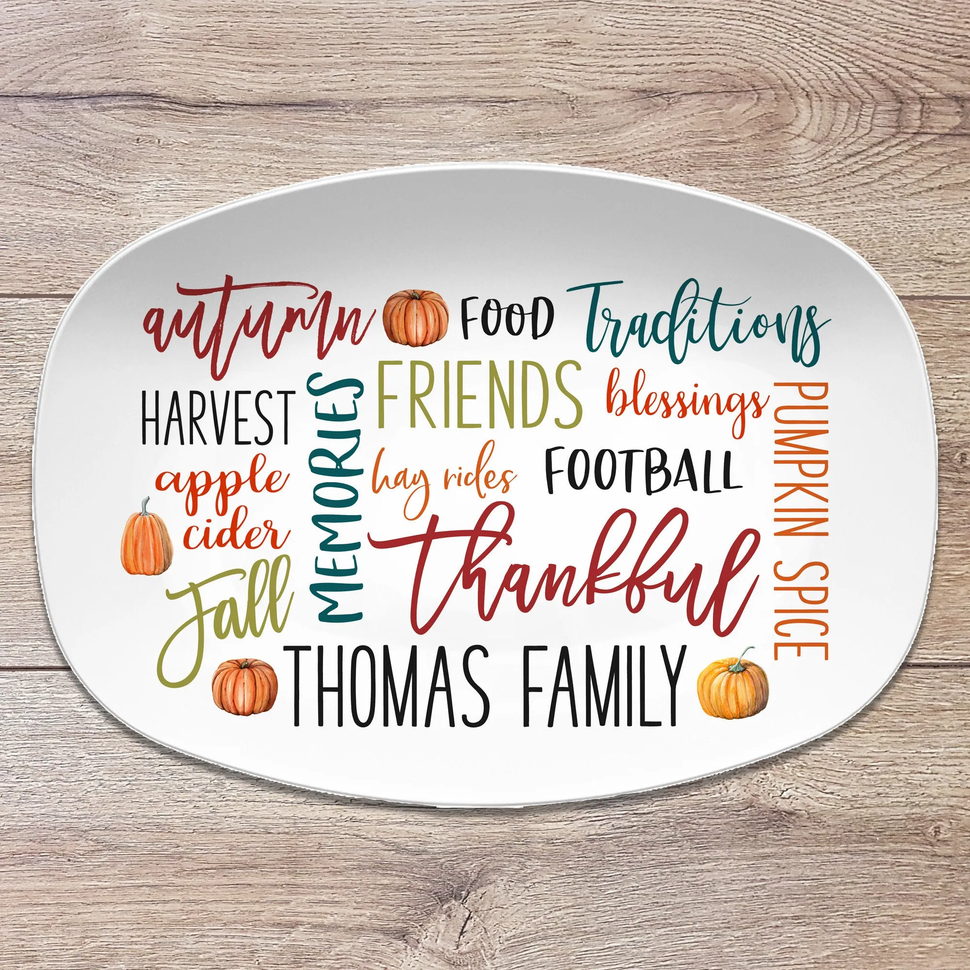 Everything Fall Personalized Platter