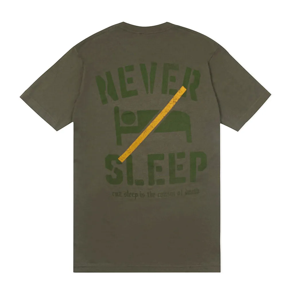 Eyes Open T Shirt Olive