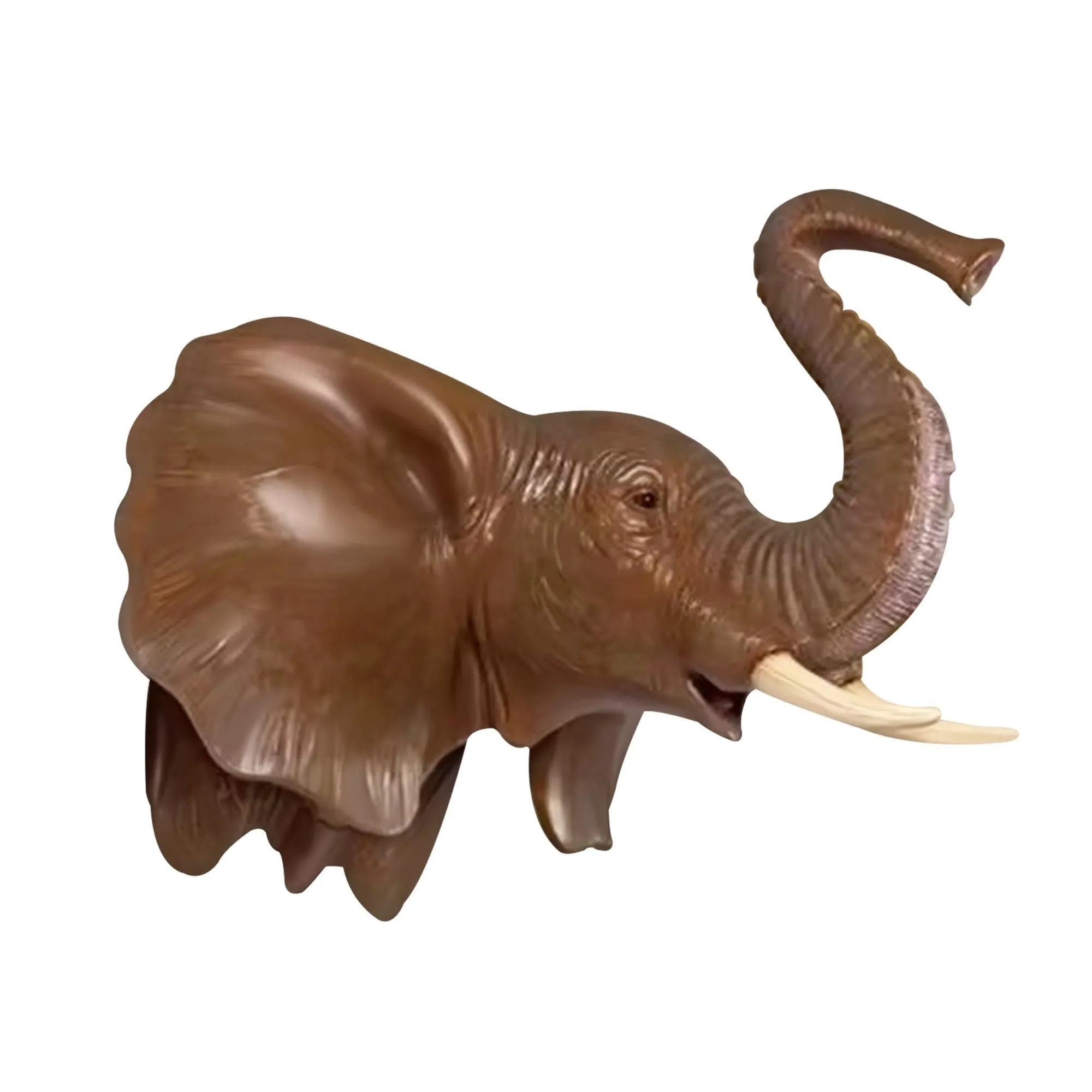 FINEST House Statues Bronze Elephant Head Wall Sculpture FB-008