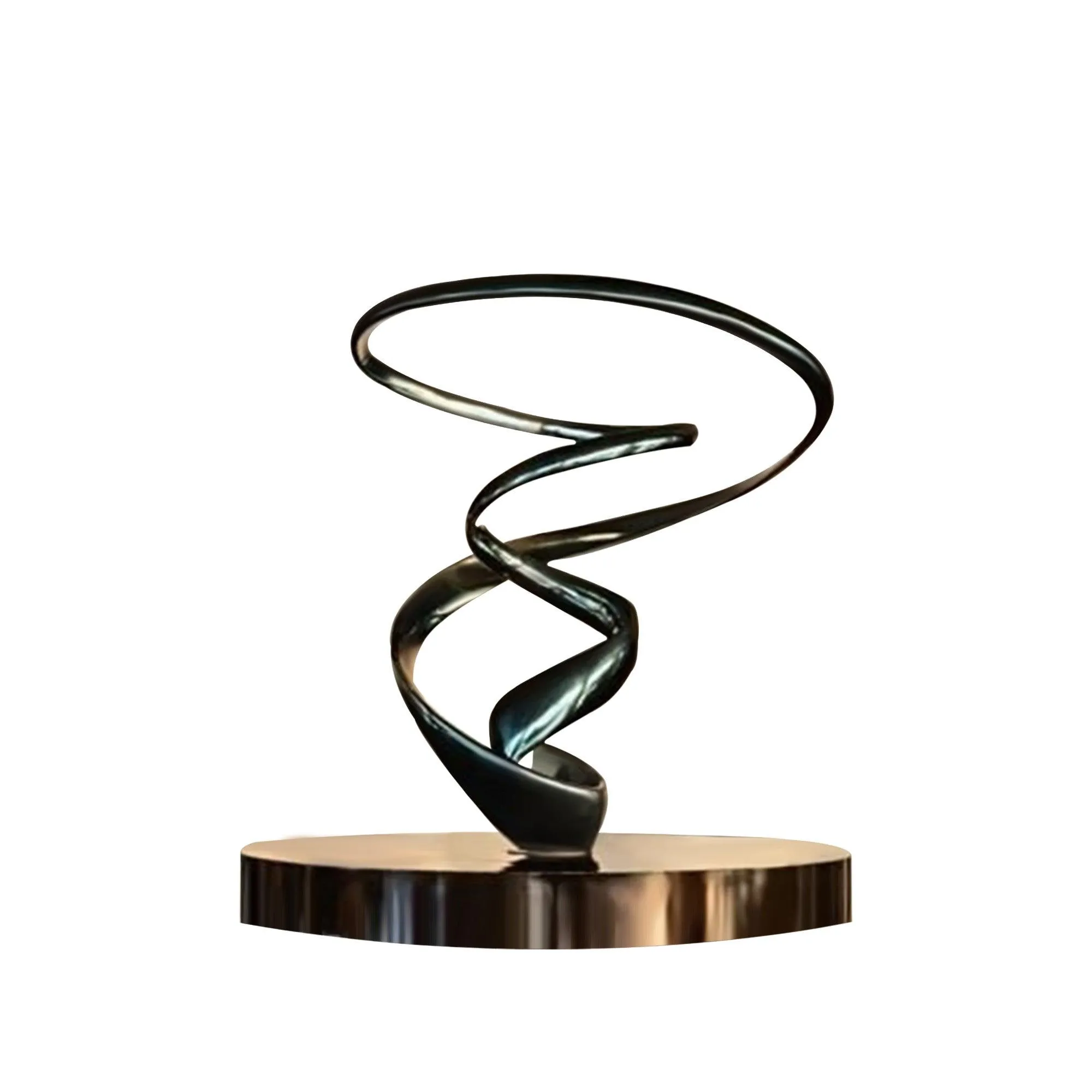 FINEST Modern Abstract Spiral Stainless Steel Sculpture For Sale FS-049