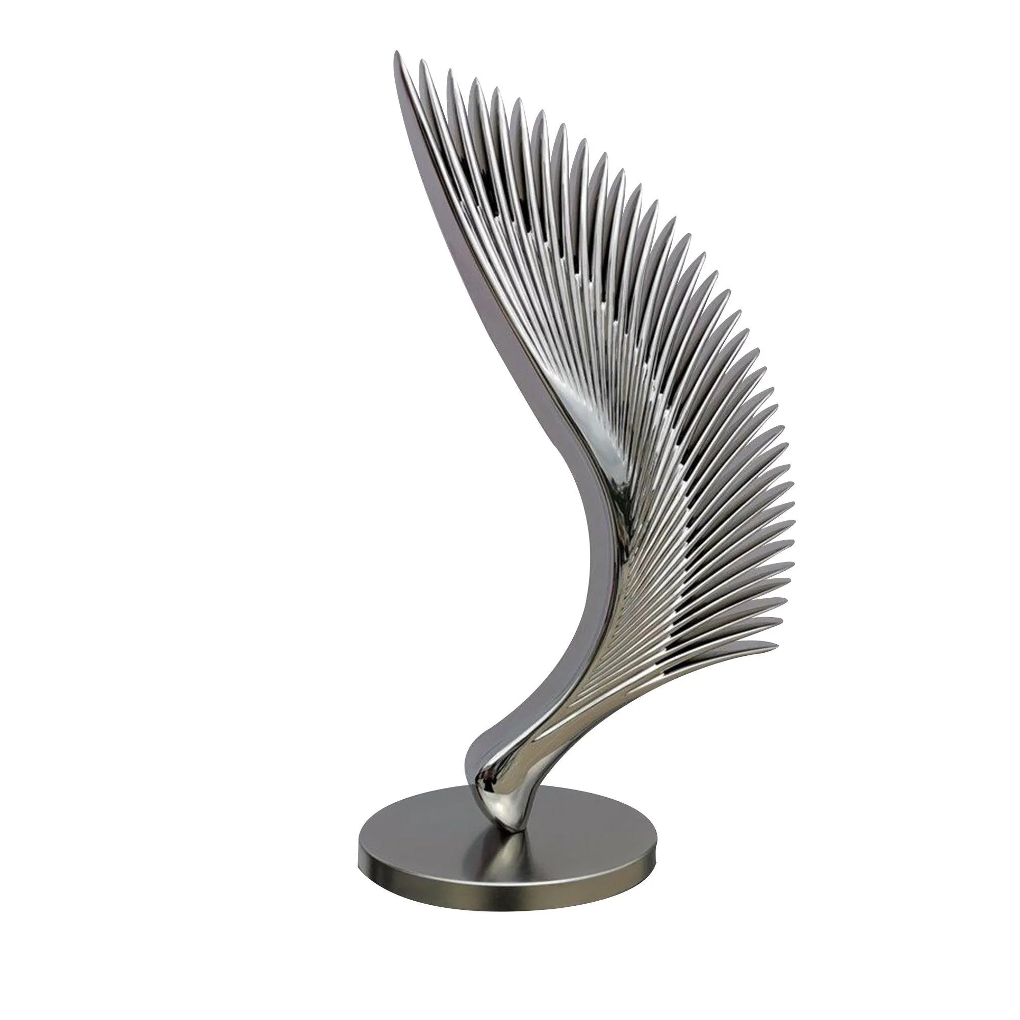 FINEST Outdoor Modern Single Wing Abstract Stainless Steel Sculpture FS-040