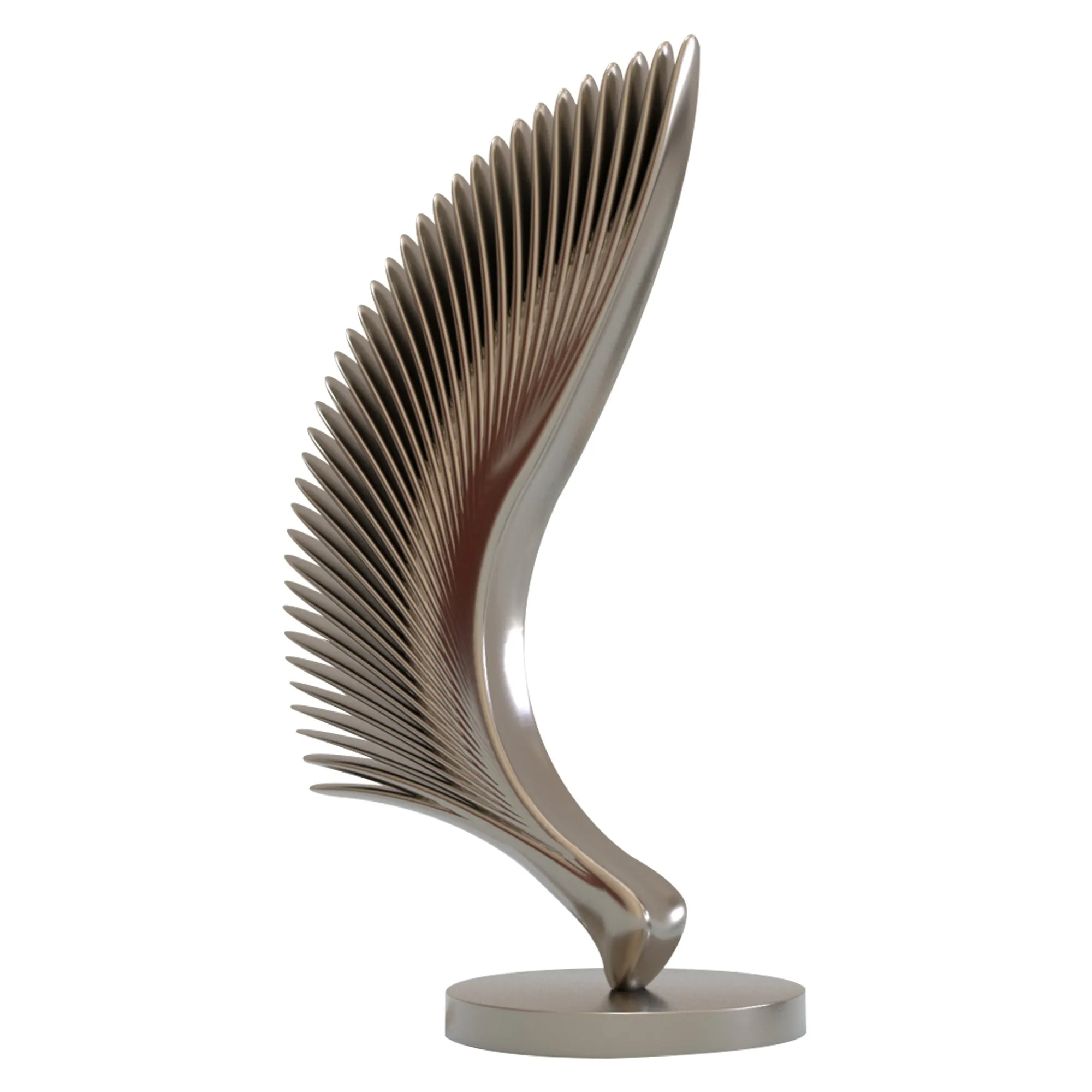 FINEST Outdoor Modern Single Wing Abstract Stainless Steel Sculpture FS-040