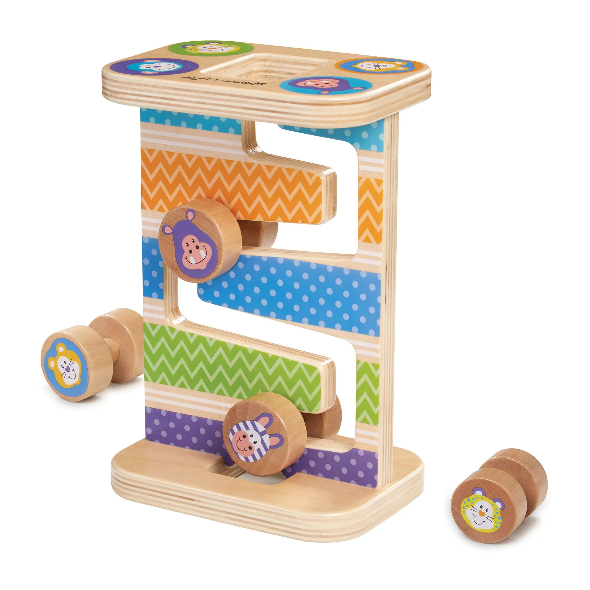 First Play Wooden Safari Zig-Zag Tower