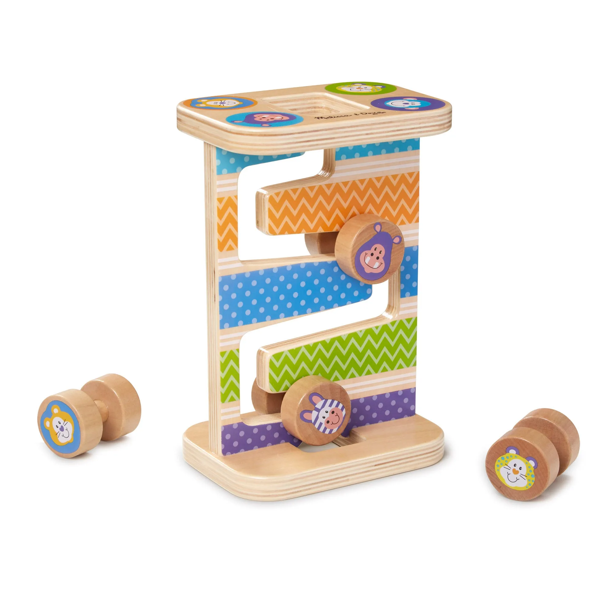 First Play Wooden Safari Zig-Zag Tower