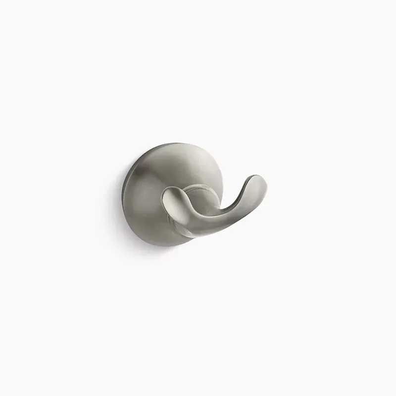 Forte 2.63" Double Robe Hook in Vibrant Brushed Nickel