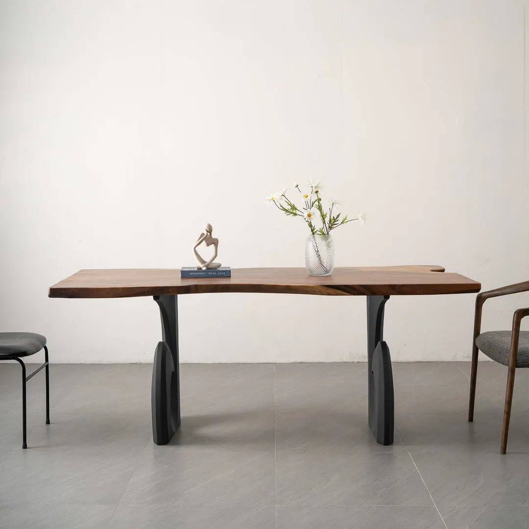 Furniture Legs 406 Luma 28H for Modern Dining with Live Edge Tabletop