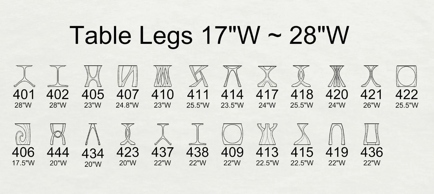 Furniture Legs 414 Hatty 28H Modern Metal Table Legs