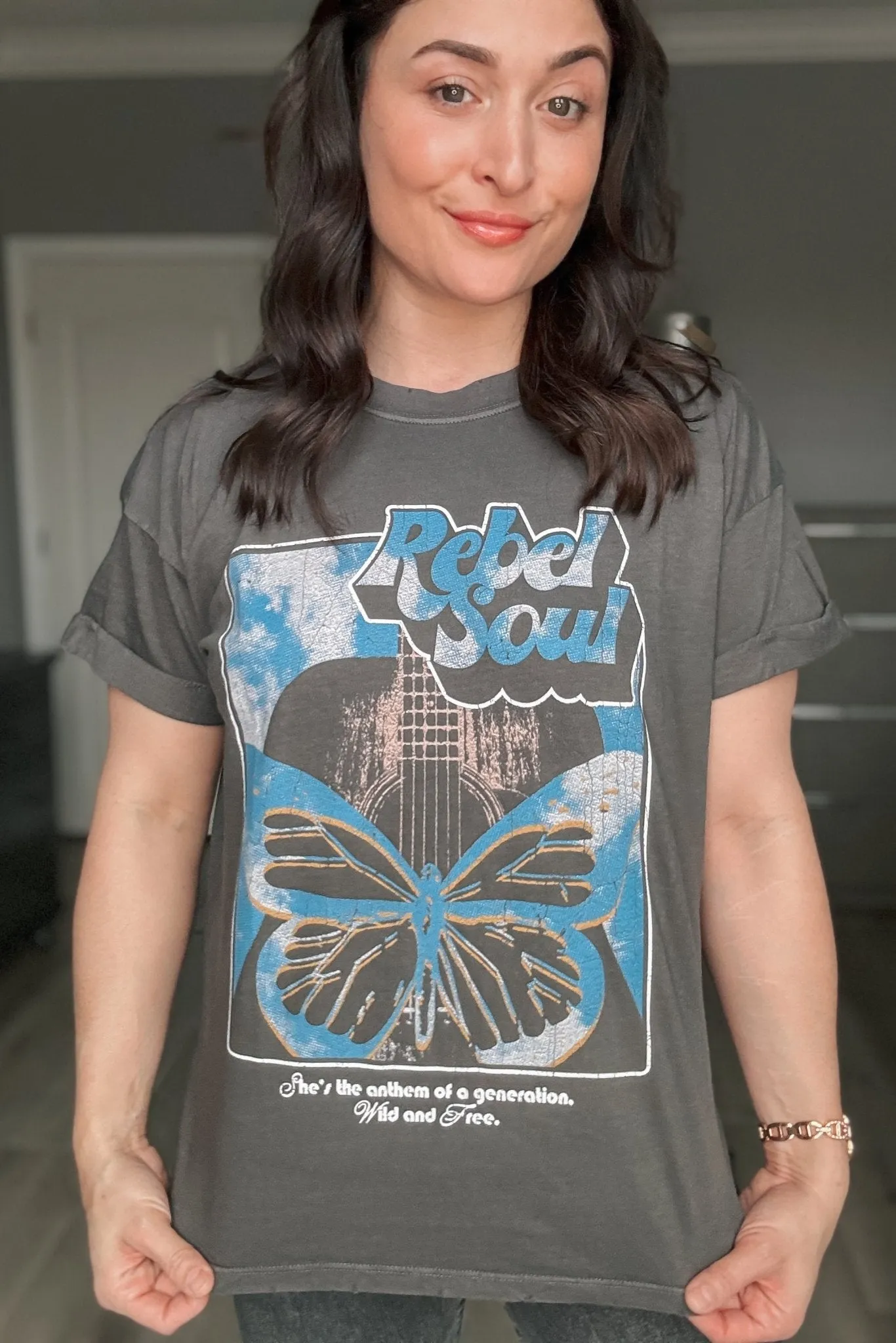 Girl Dangerous | Women's Graphic T-Shirt | Rebel Soul Butterfly