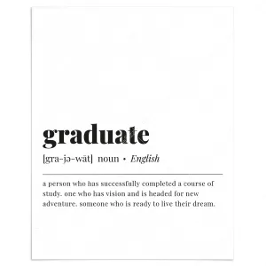 Graduate Definition Print Digital Download