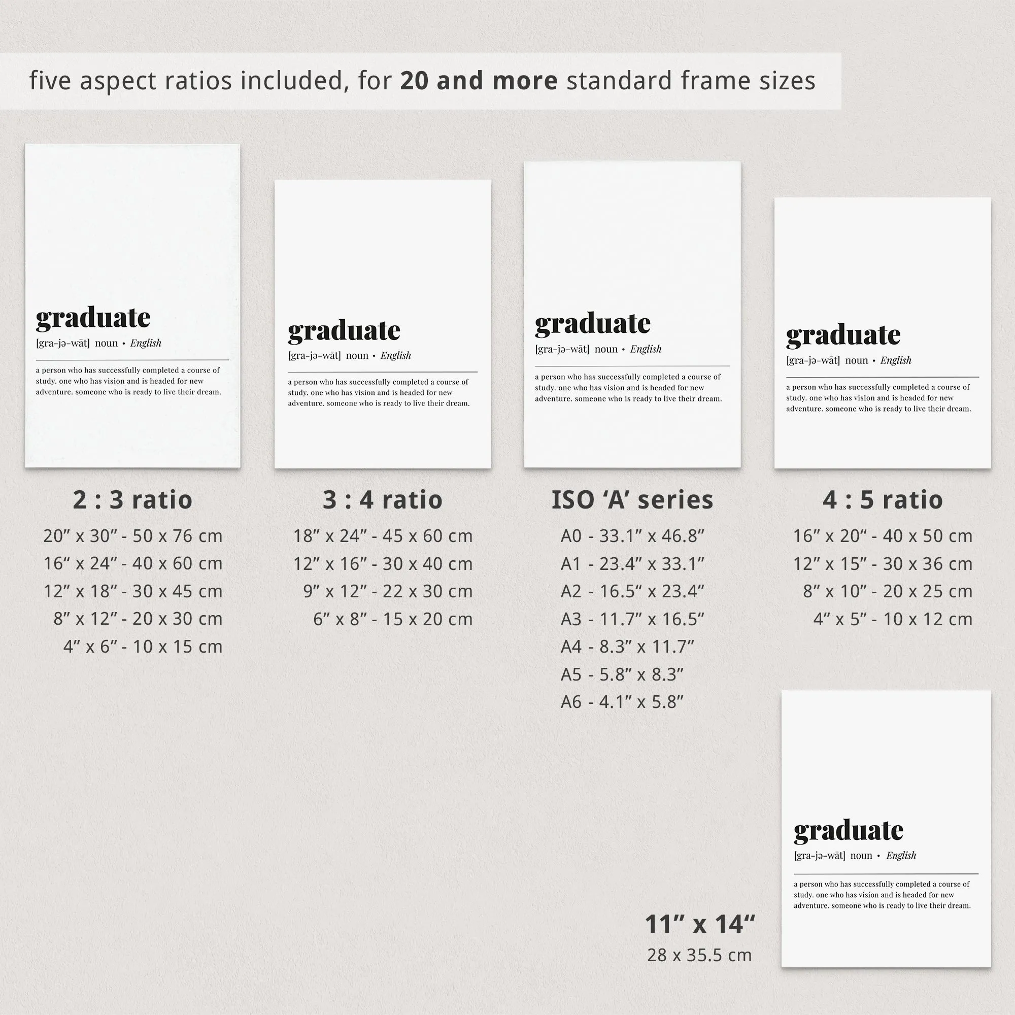 Graduate Definition Print Digital Download