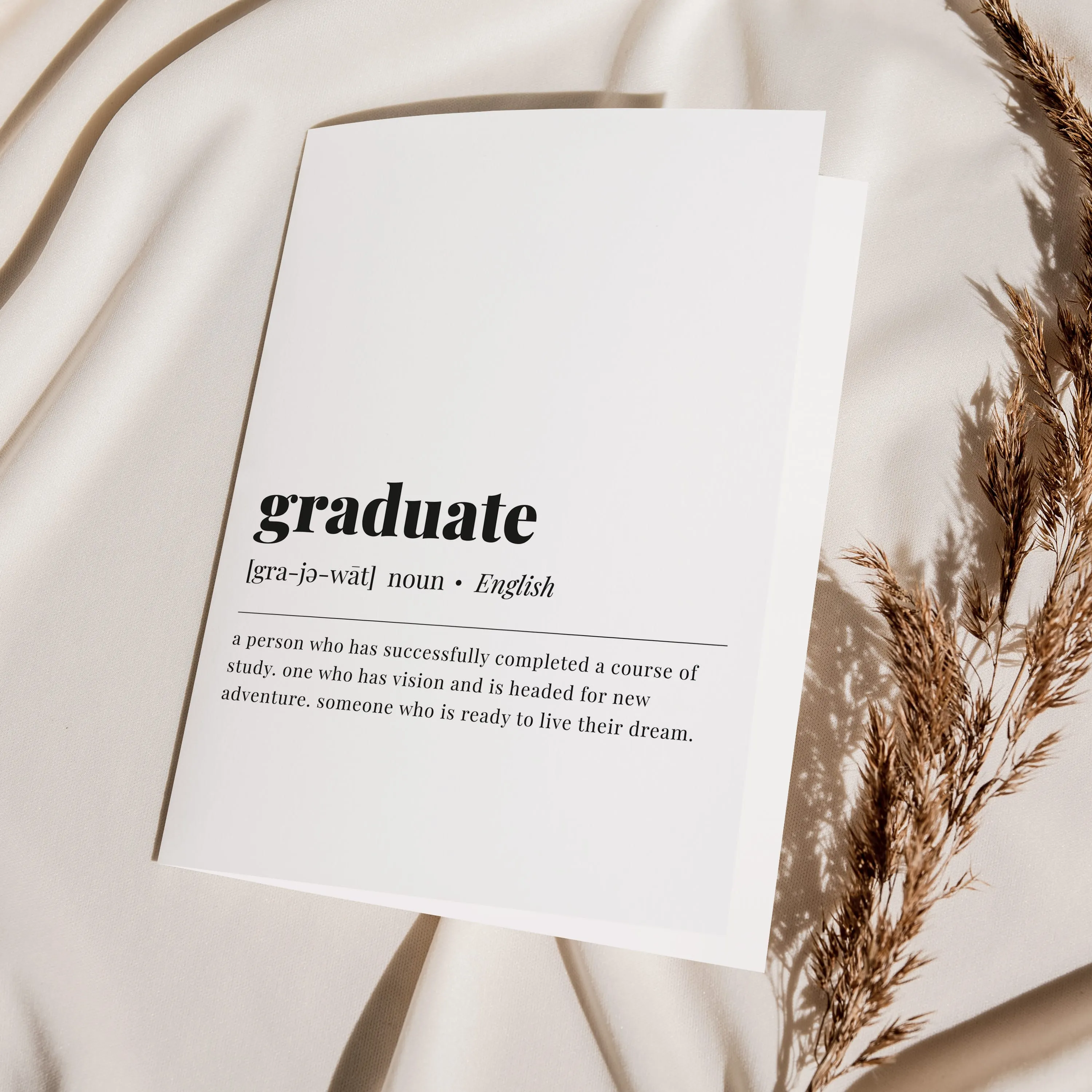 Graduate Definition Print Digital Download