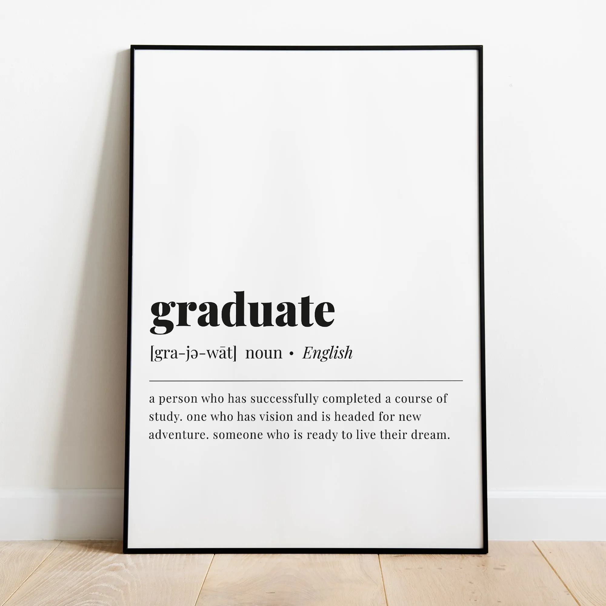 Graduate Definition Print Digital Download