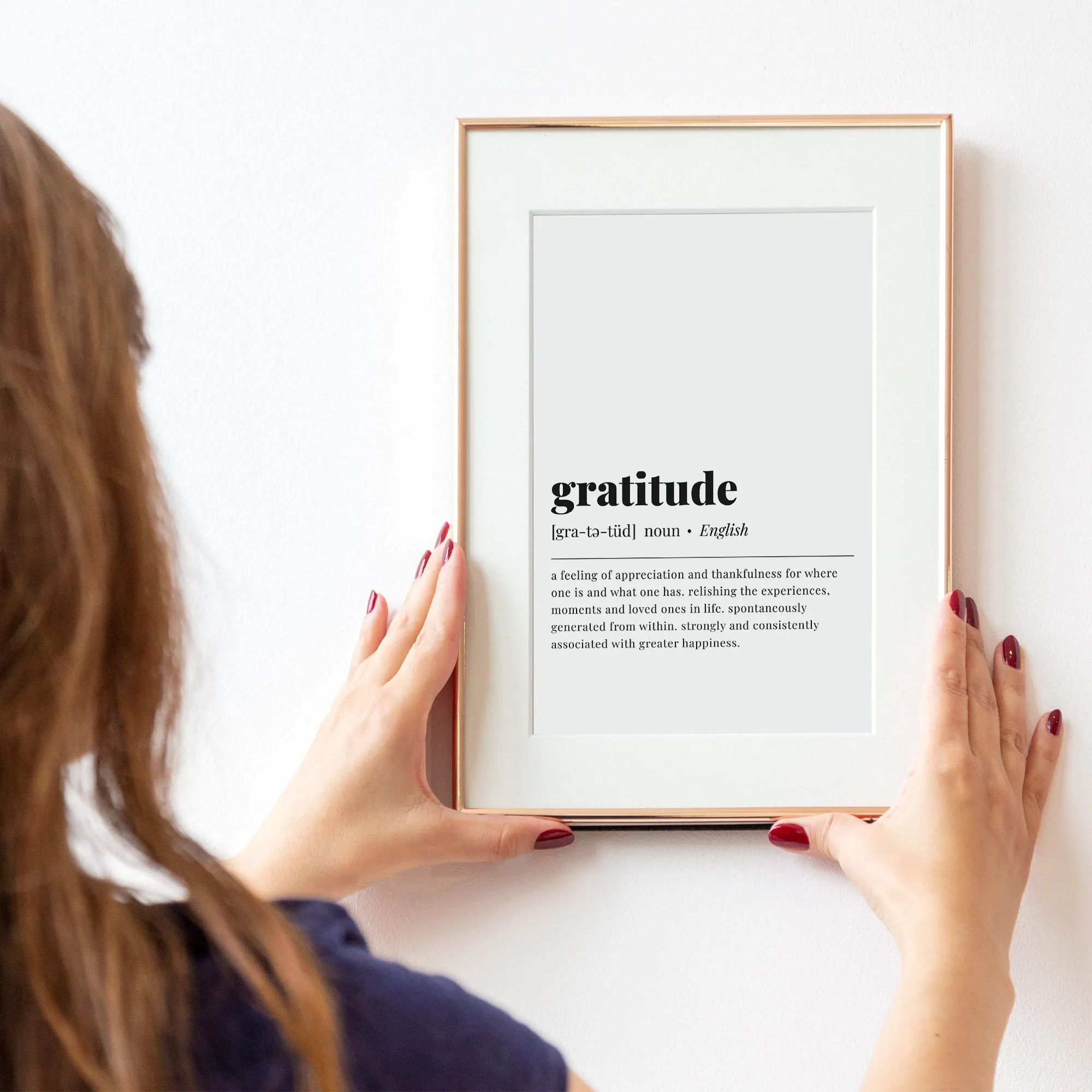 Gratitude Definition Print Instant Download