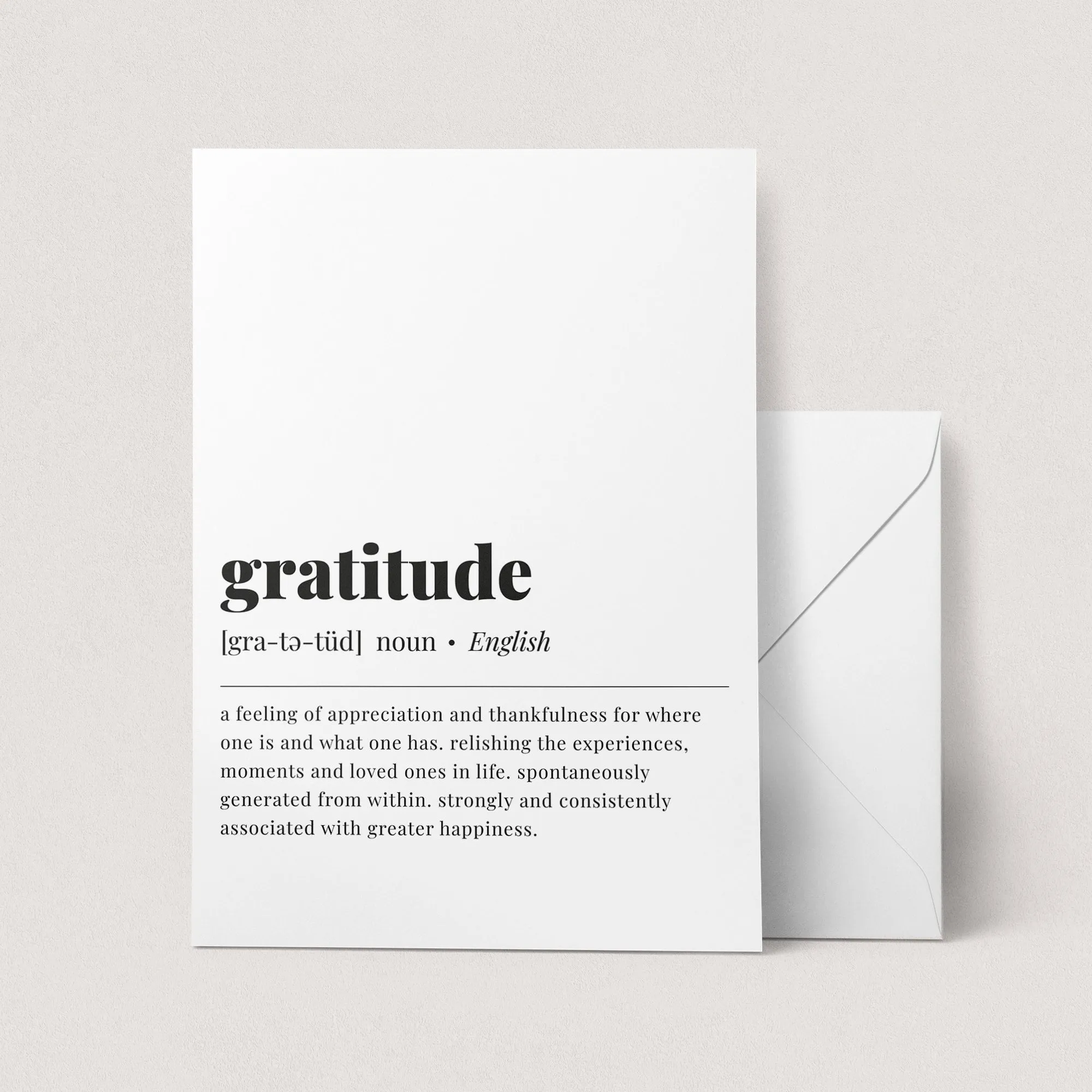 Gratitude Definition Print Instant Download