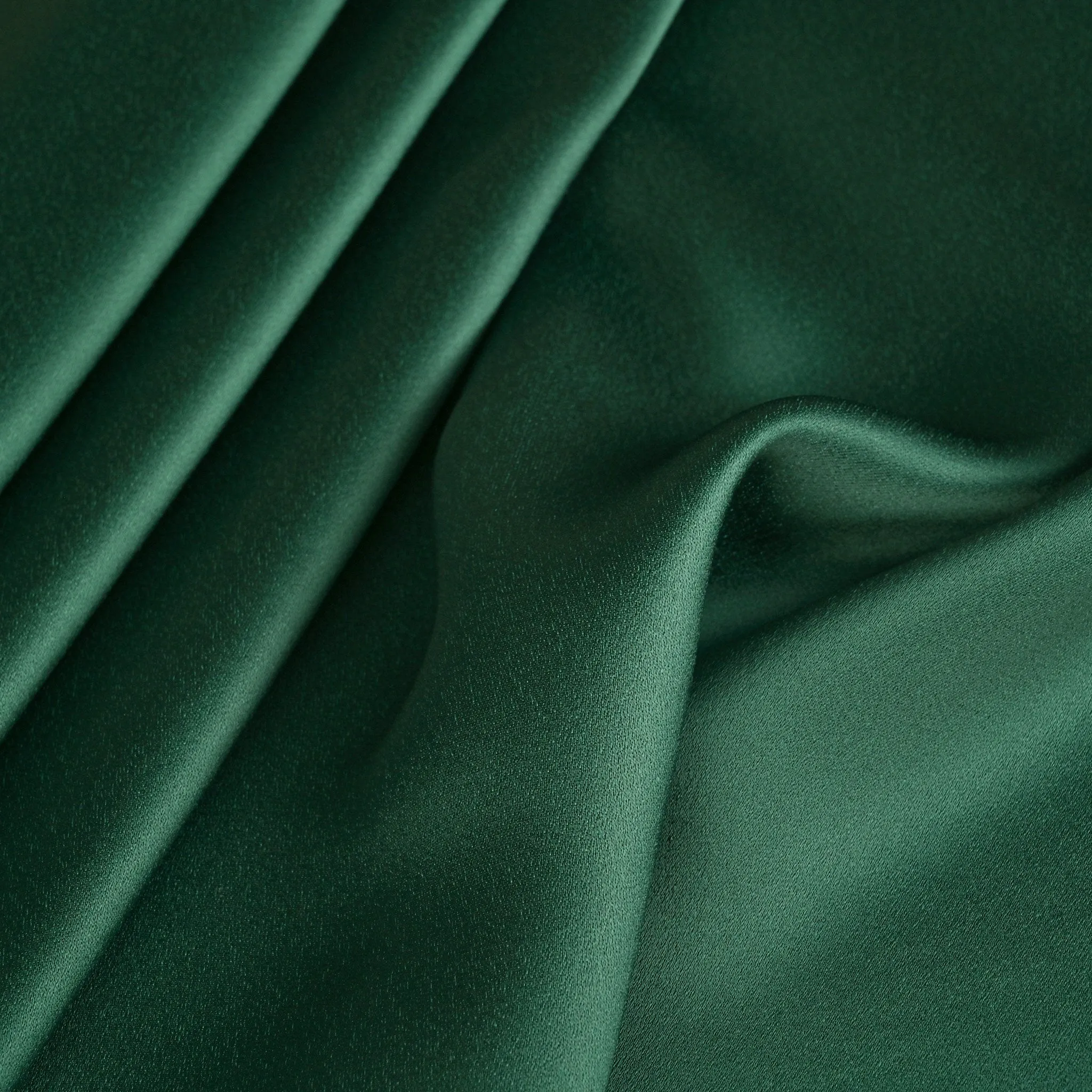 Green Satin Backed Crepe Fabric 8984