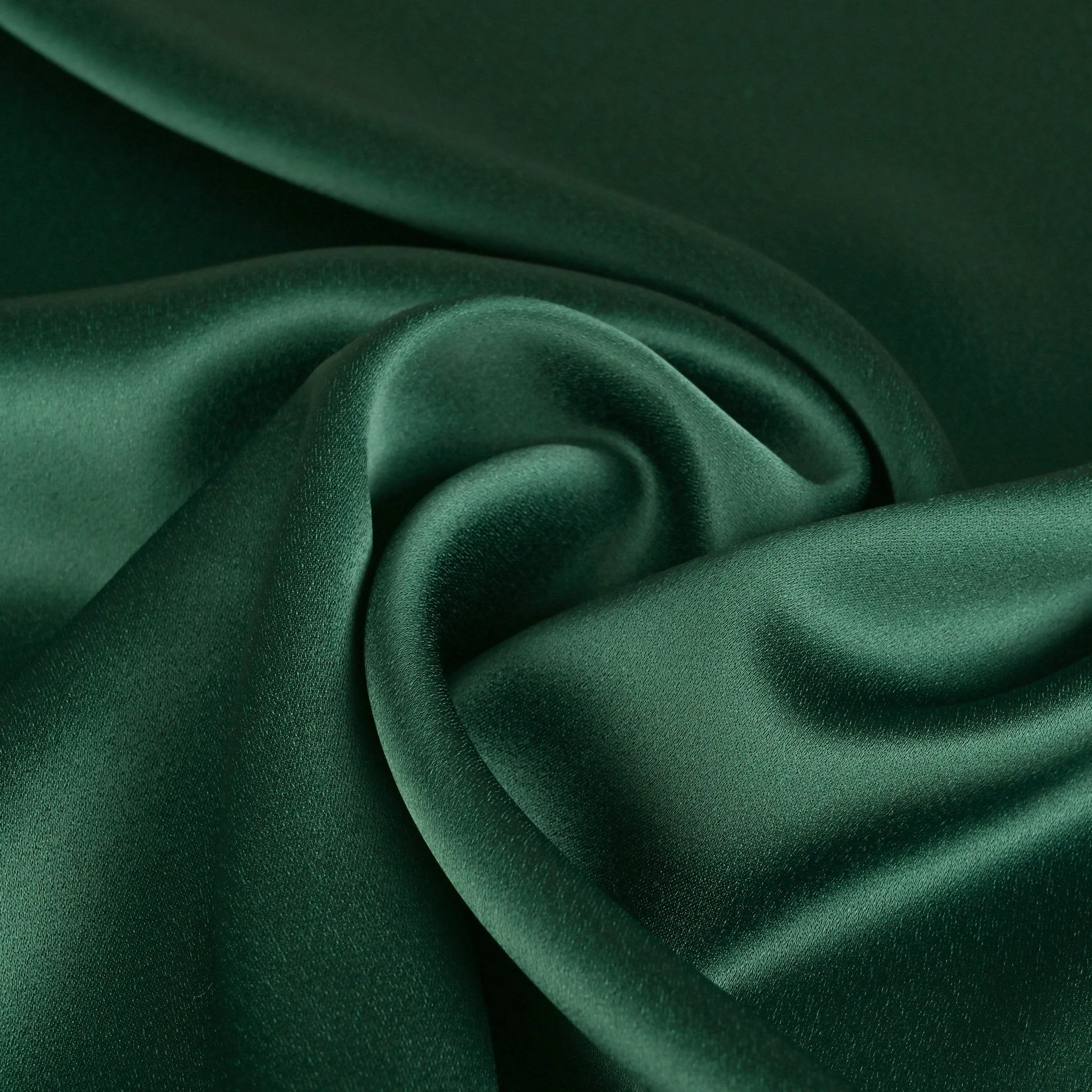 Green Satin Backed Crepe Fabric 8984