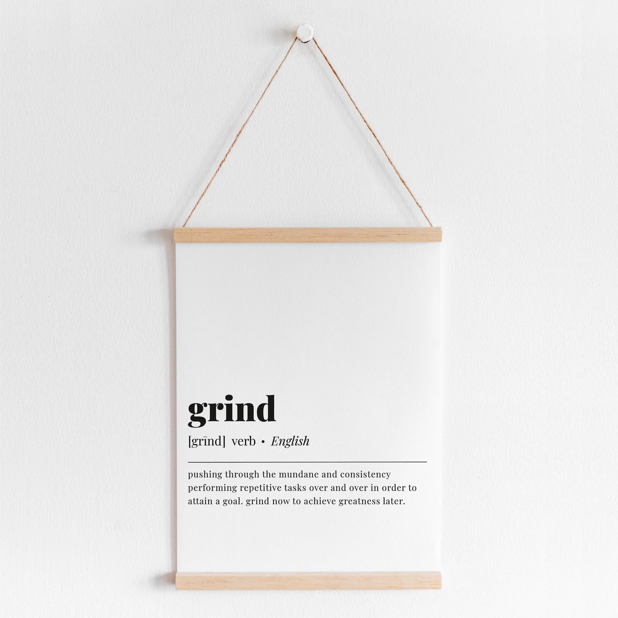 Grind Definition Print Instant Download