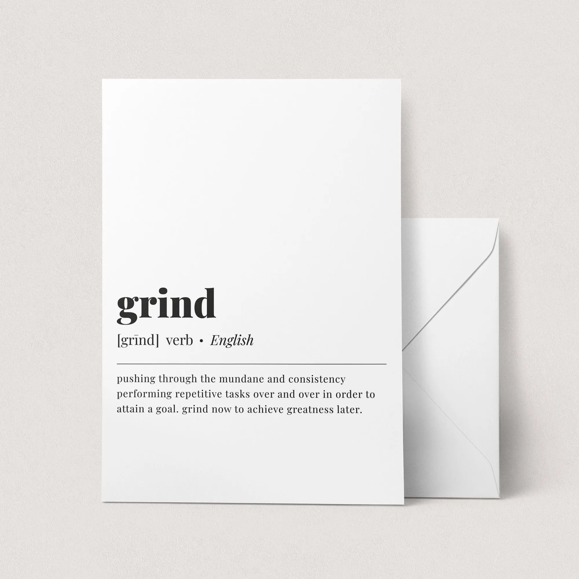 Grind Definition Print Instant Download