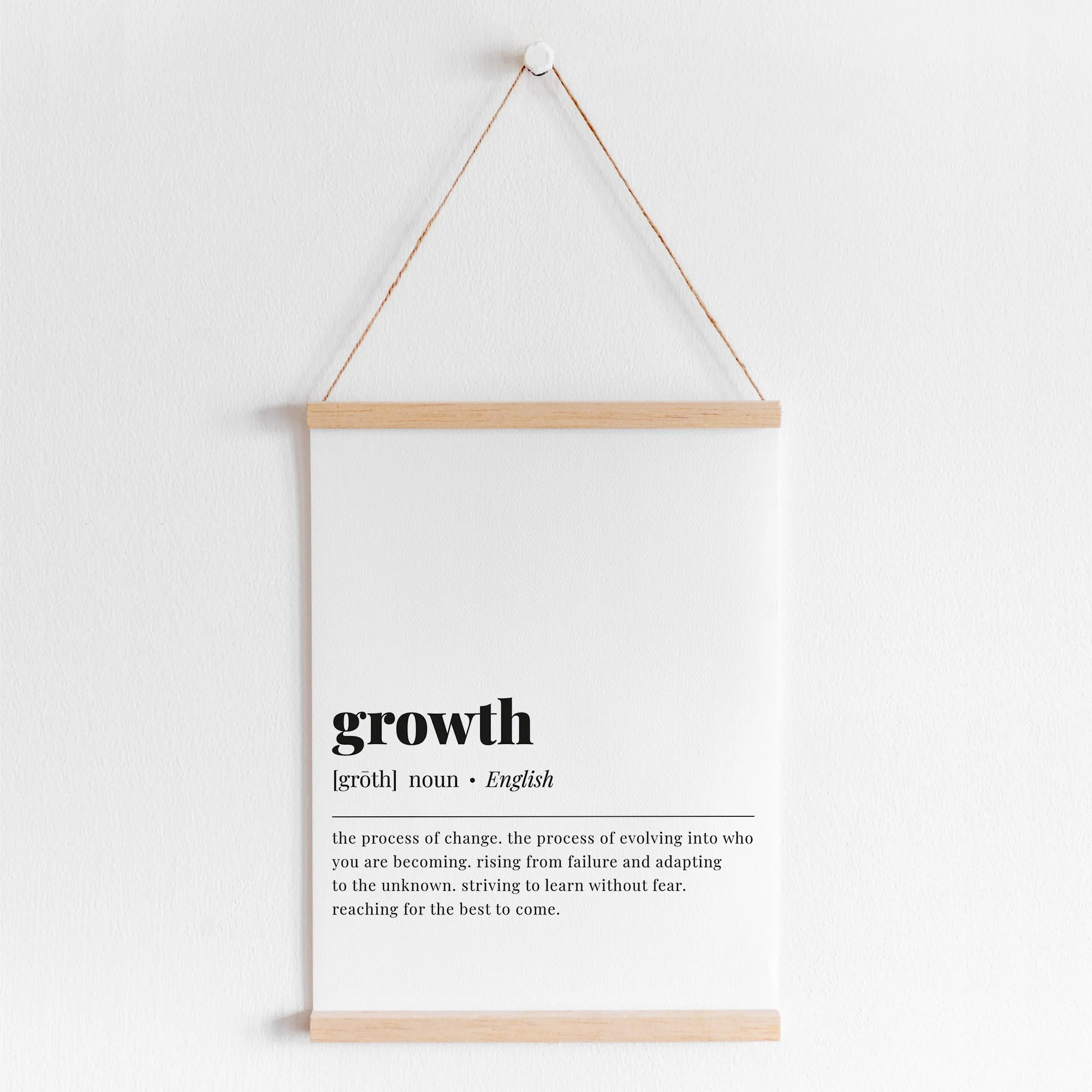 Growth Definition Print Instant Download