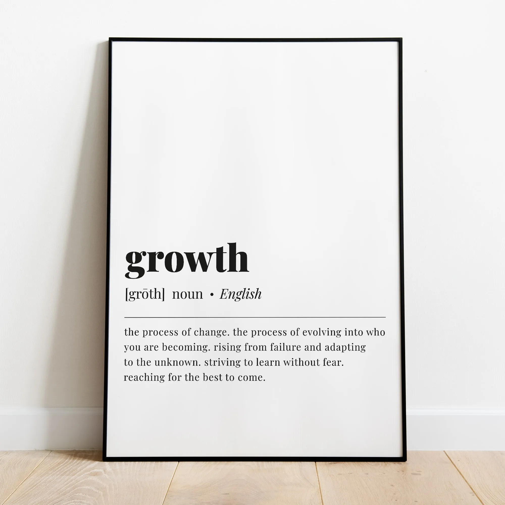 Growth Definition Print Instant Download