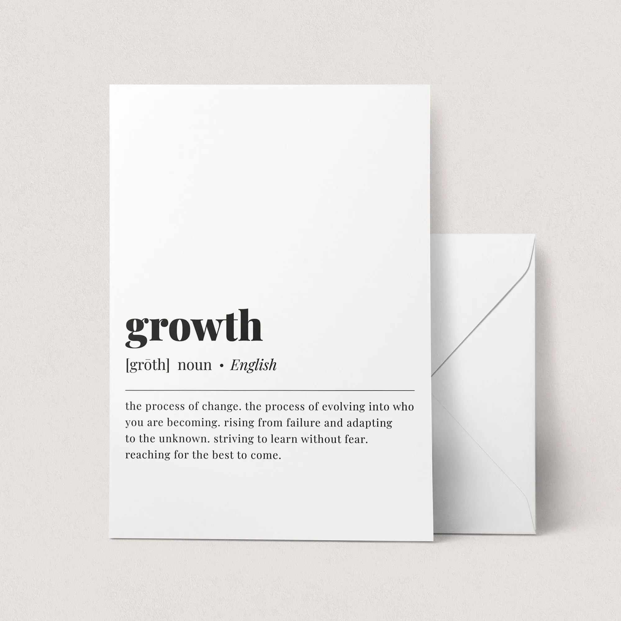 Growth Definition Print Instant Download