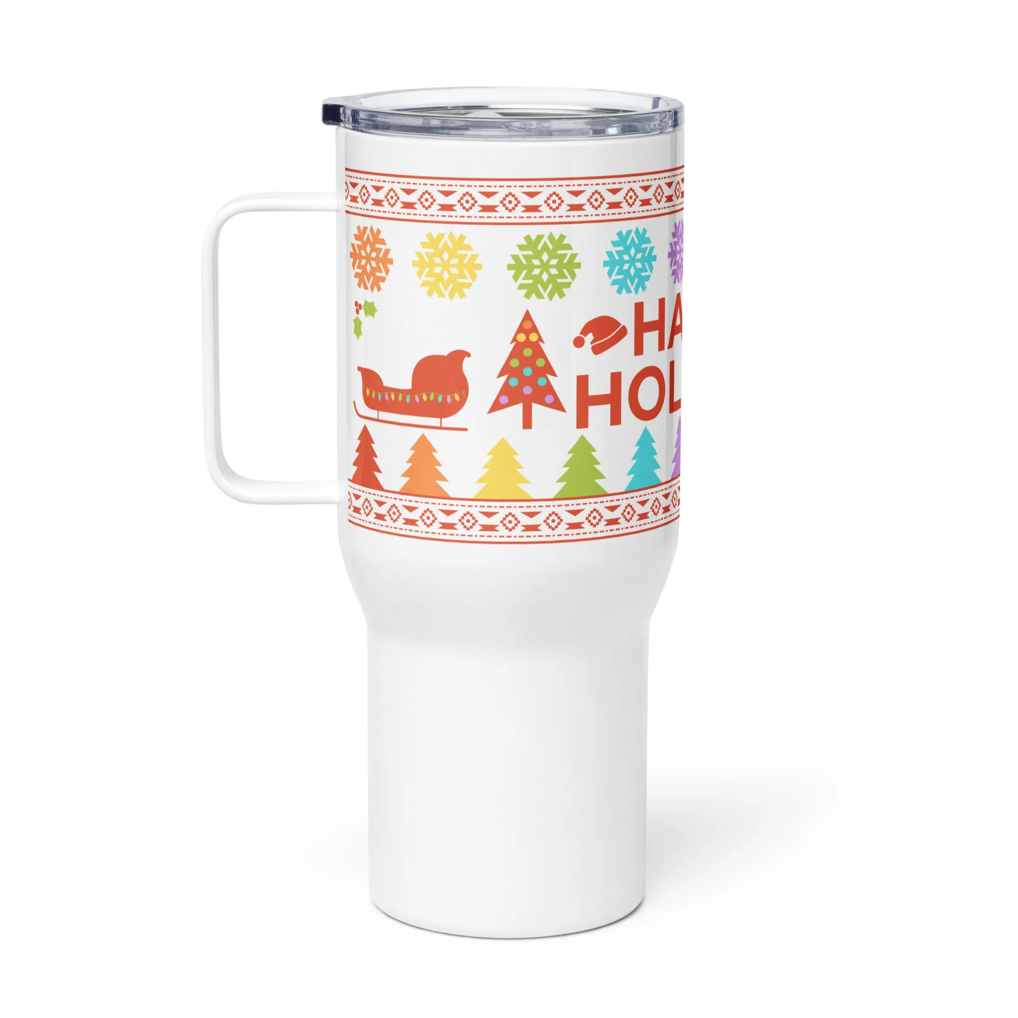 Happy HoliGAYS Travel Mug