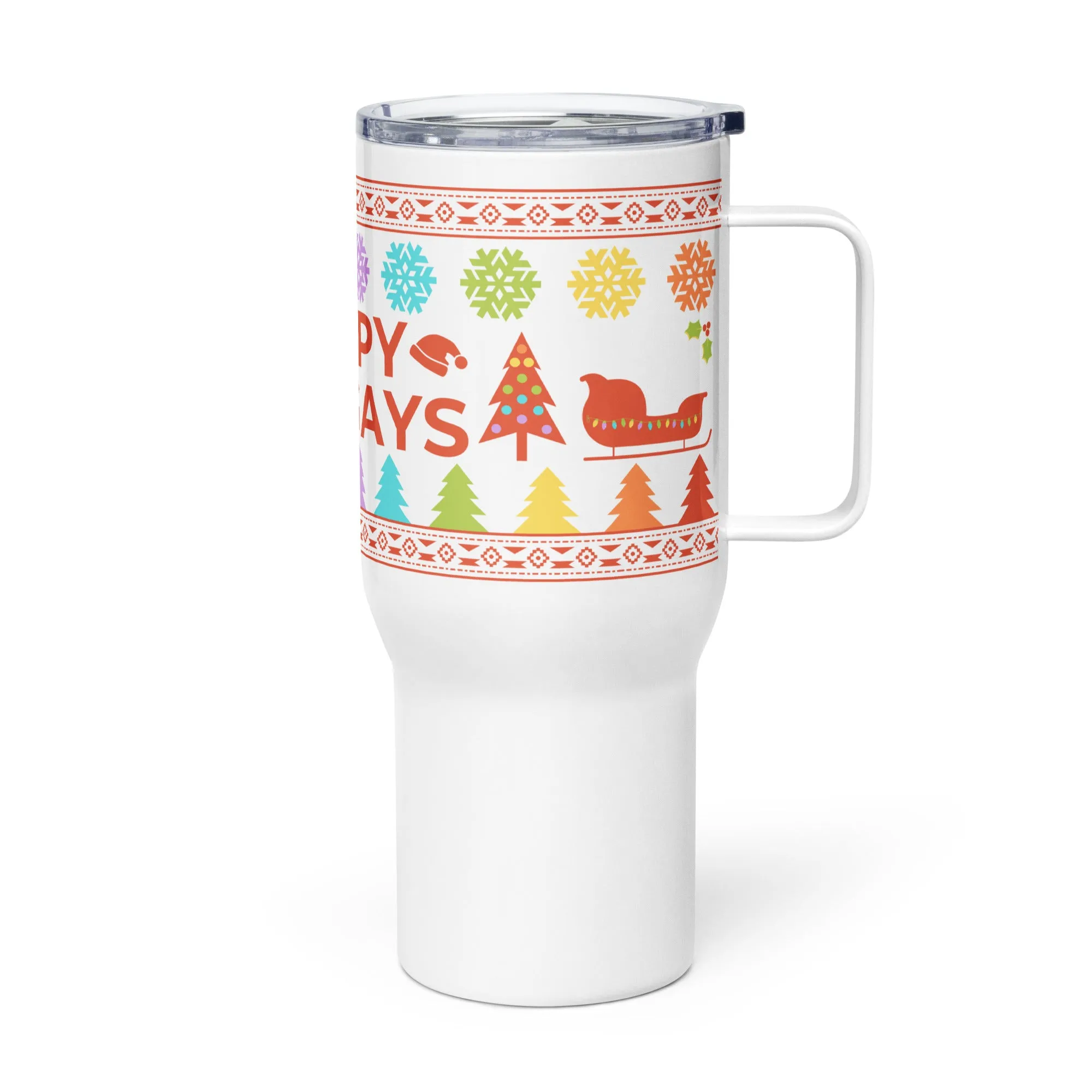 Happy HoliGAYS Travel Mug