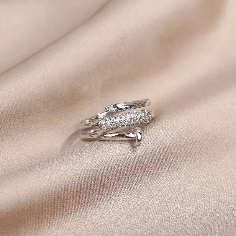 JC - Elegant Adjustable Ring: AAA zircon, ideal for women’s daily and workwear style