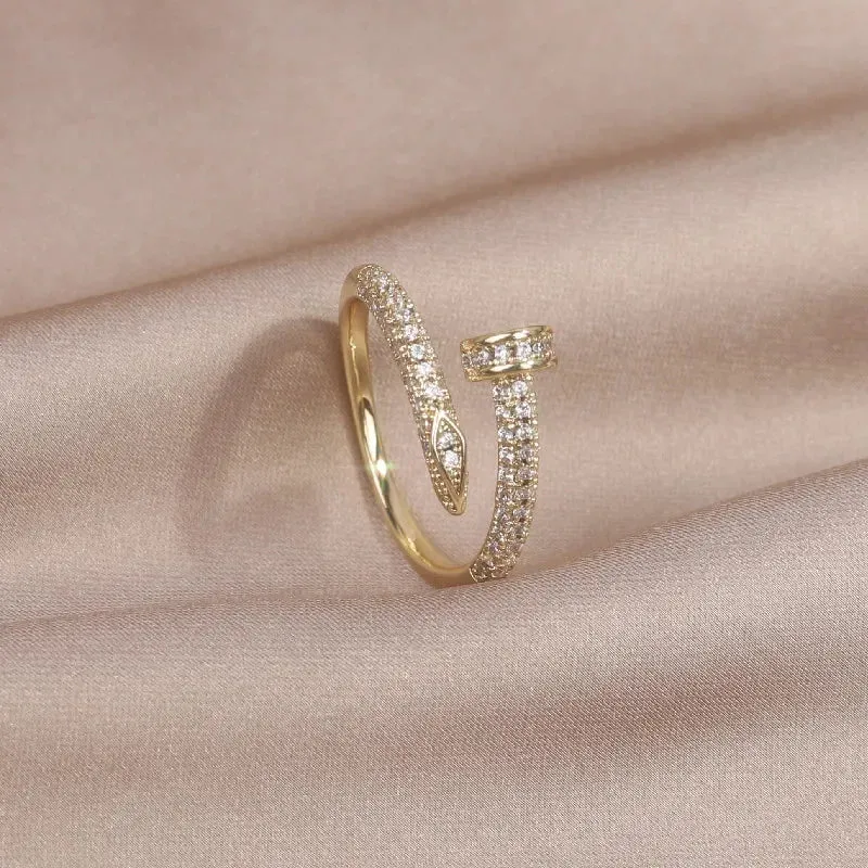 JC - Elegant Adjustable Ring: AAA zircon, ideal for women’s daily and workwear style