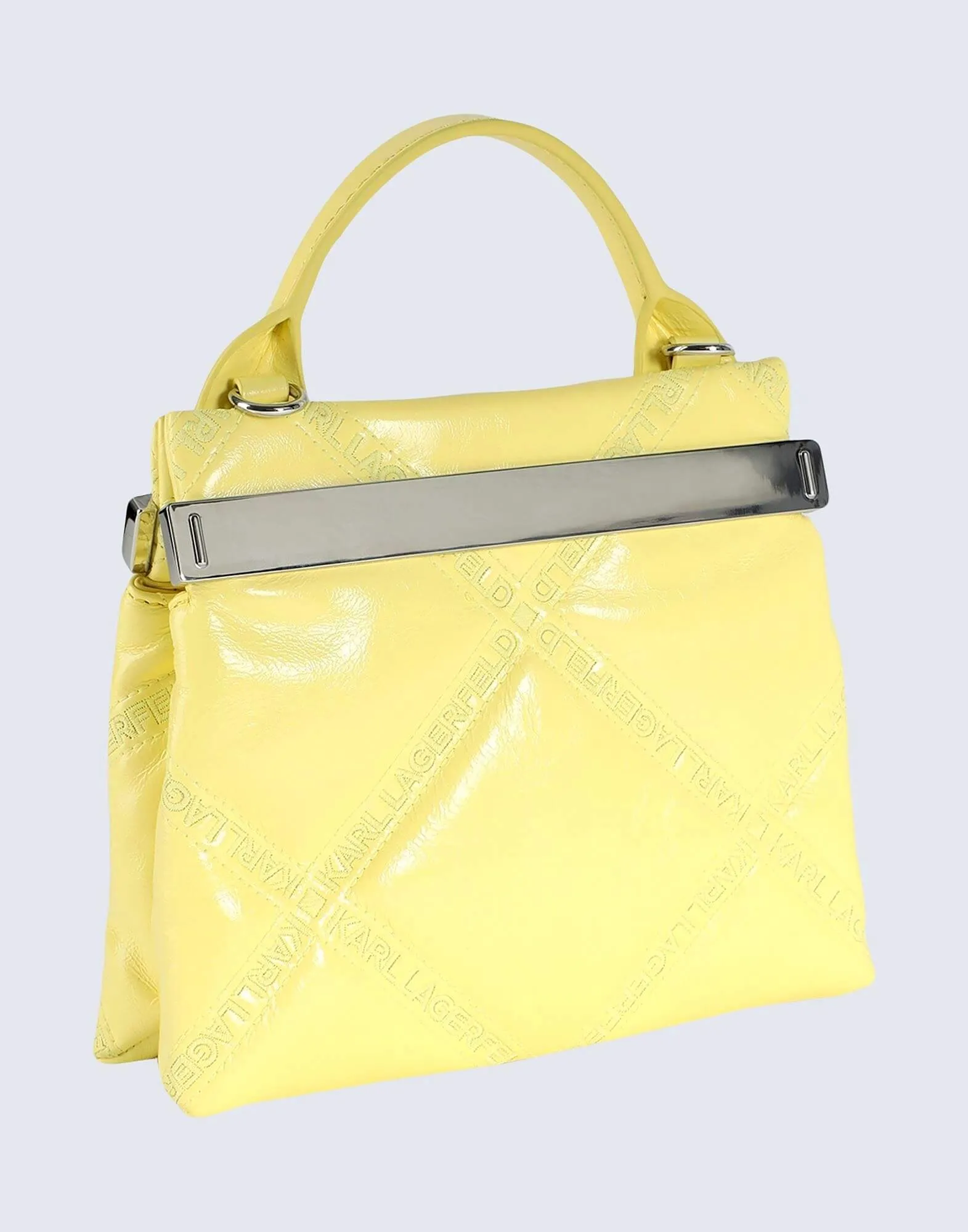 Karl Lagerfeld K/Kross Debossed Logo Bag, Yellow