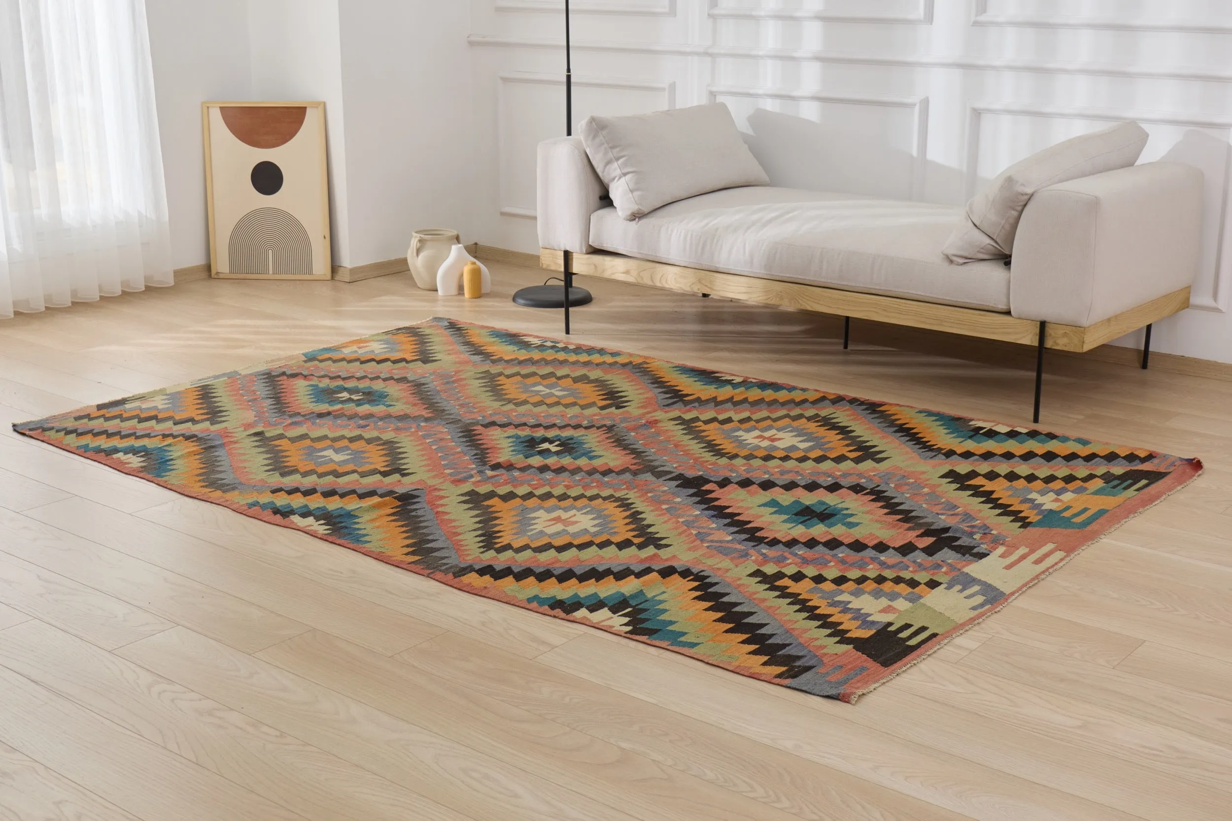 Kendra - Vintage Turkish Kilim Rug