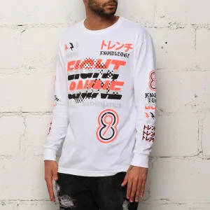 Knowledge L/S T Shirt White Infrared