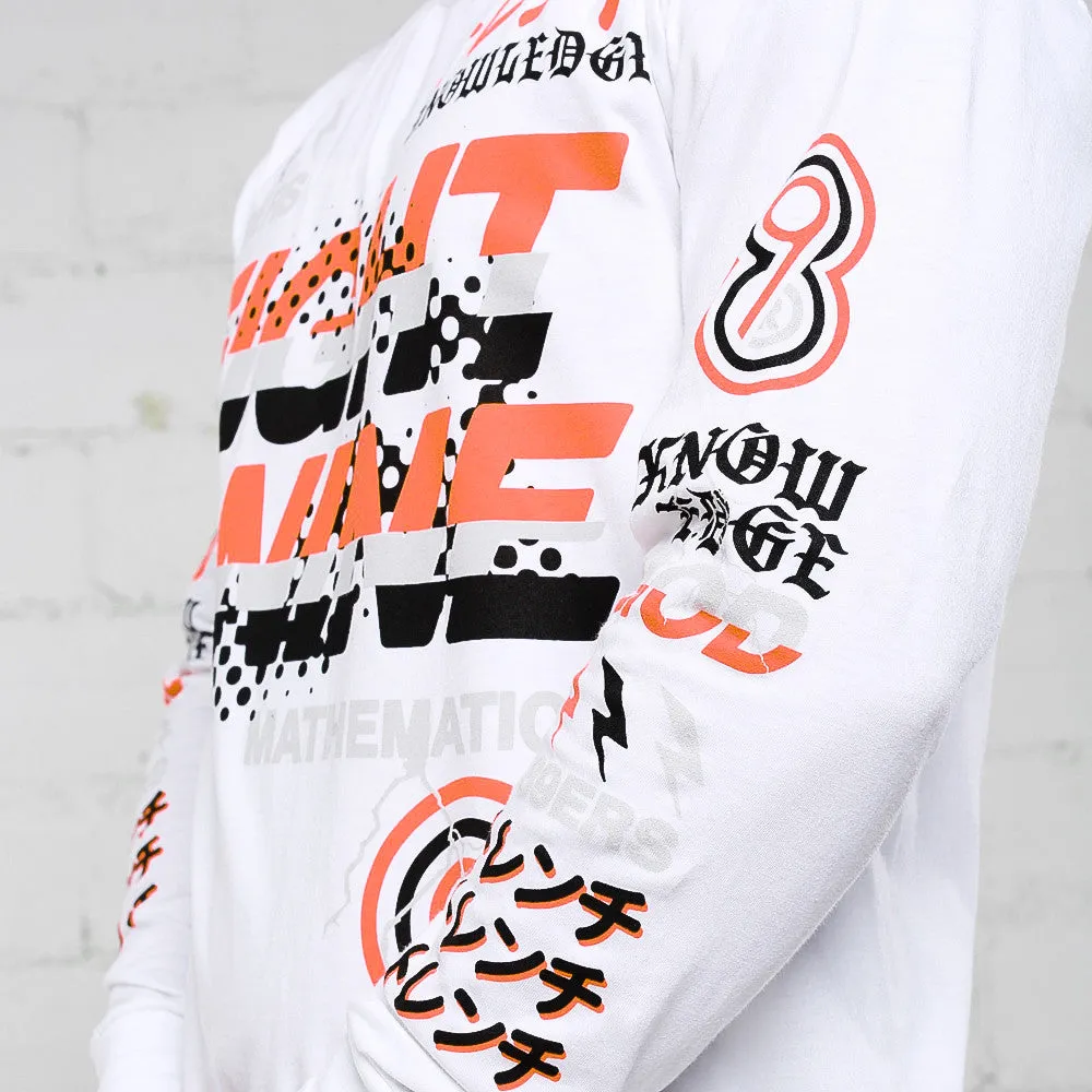 Knowledge L/S T Shirt White Infrared