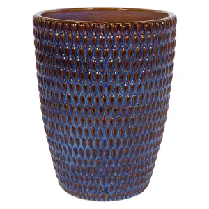 Libra Interiors Mediterranean Planter with Blue Reactive Glaze – Extra Large