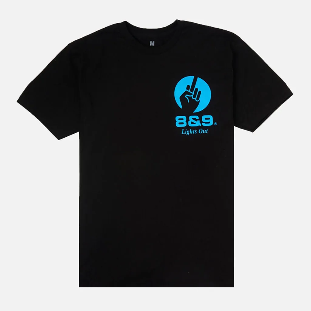 Lights Out T Shirt Black