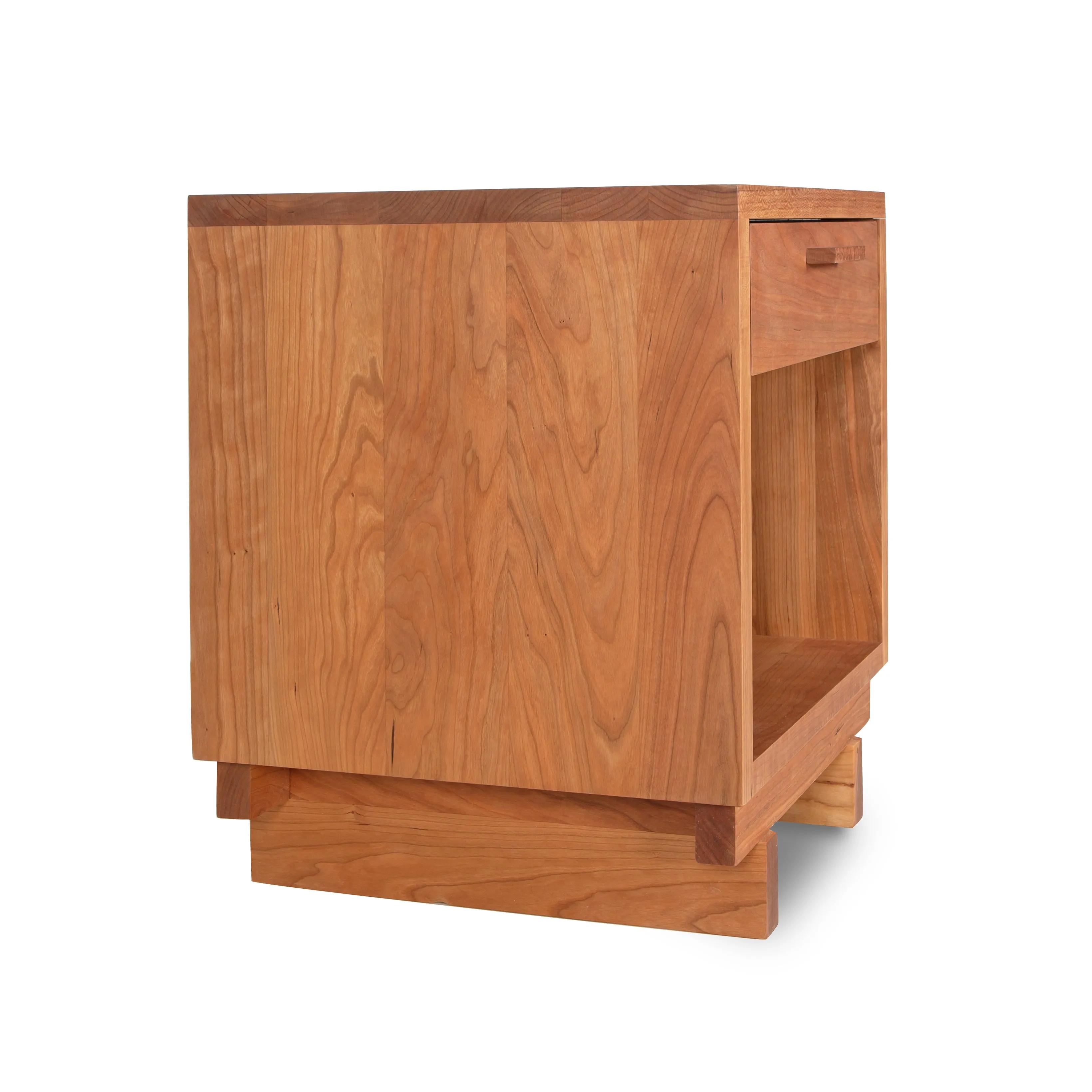 Loft 1-Drawer Enclosed Shelf Nightstand