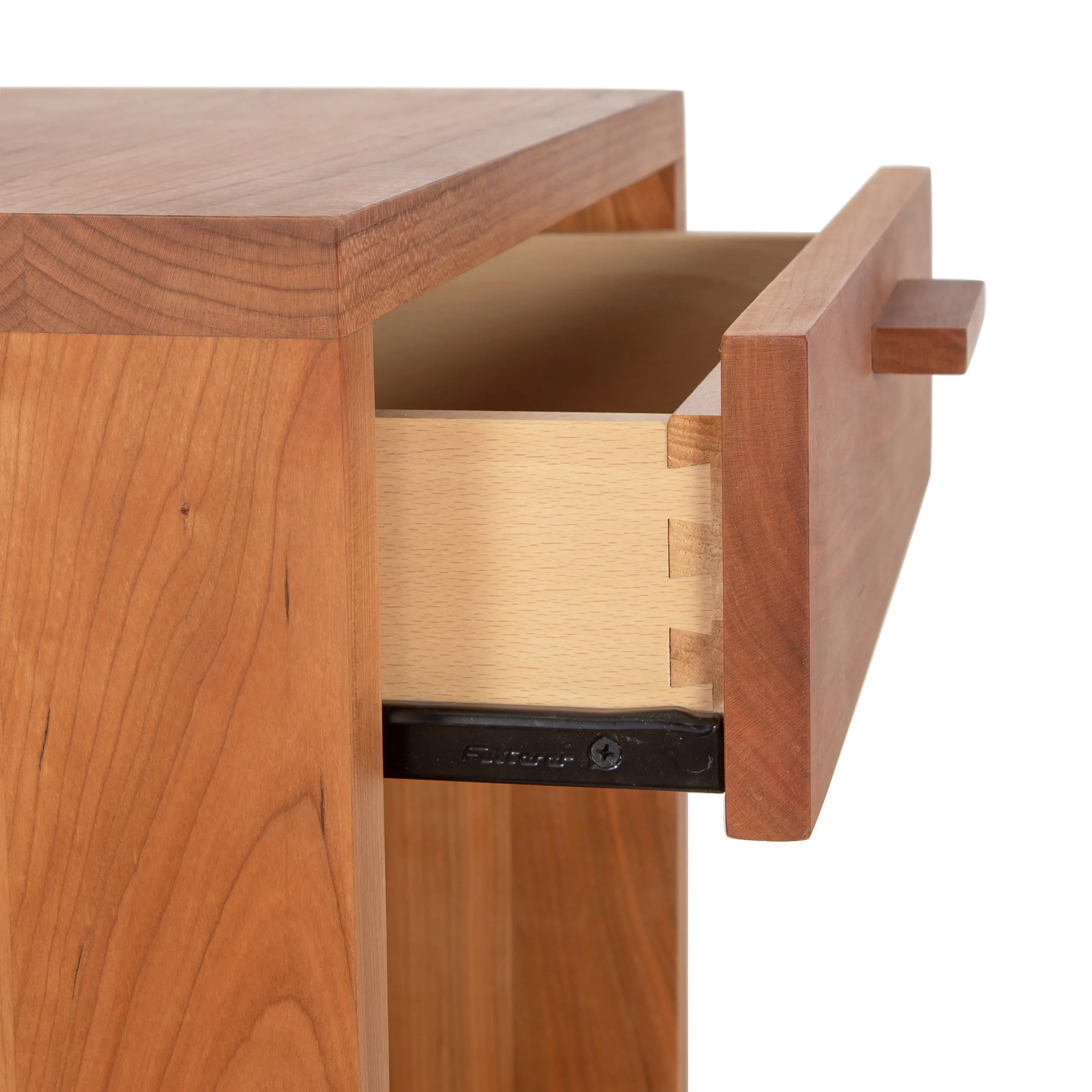 Loft 1-Drawer Enclosed Shelf Nightstand