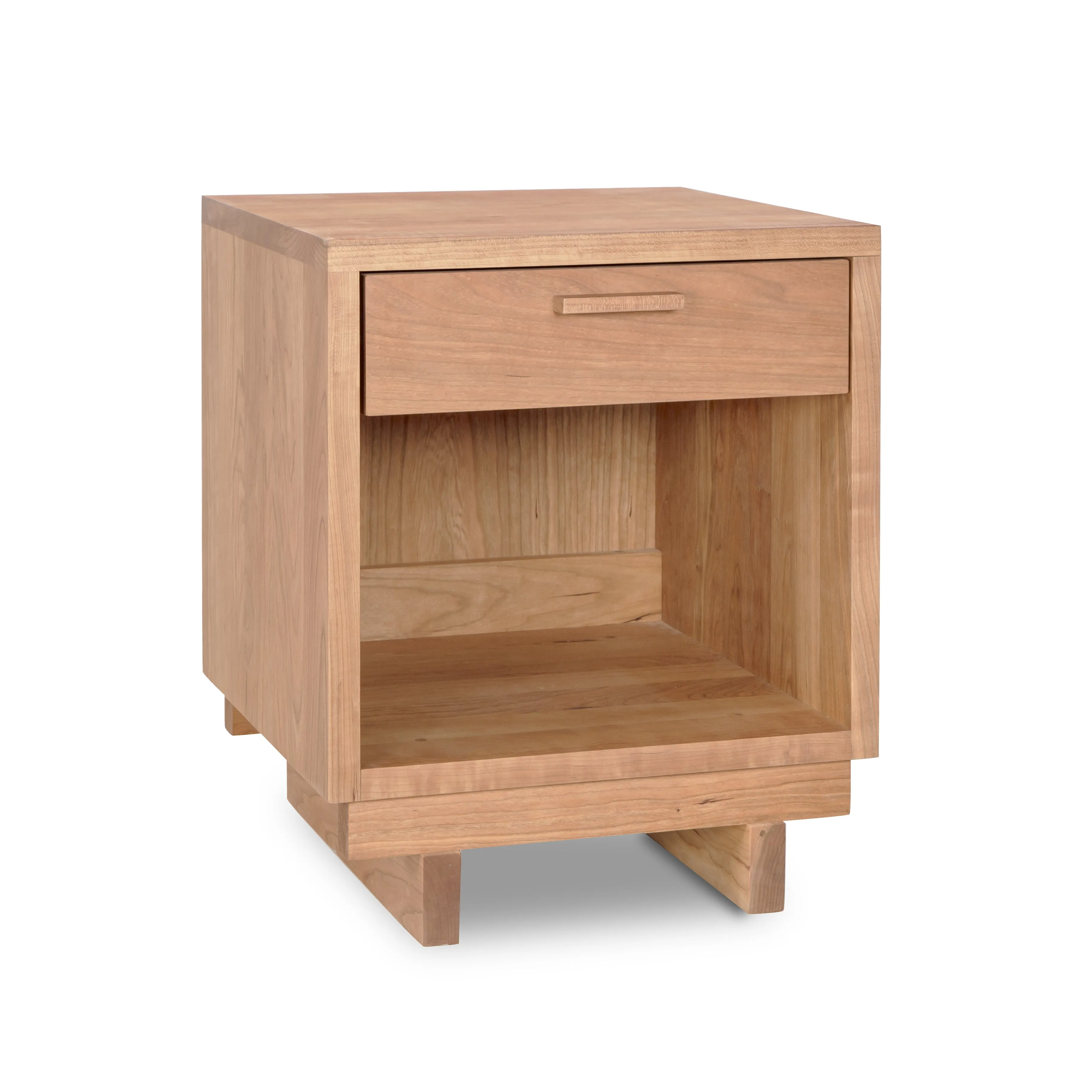 Loft 1-Drawer Enclosed Shelf Nightstand