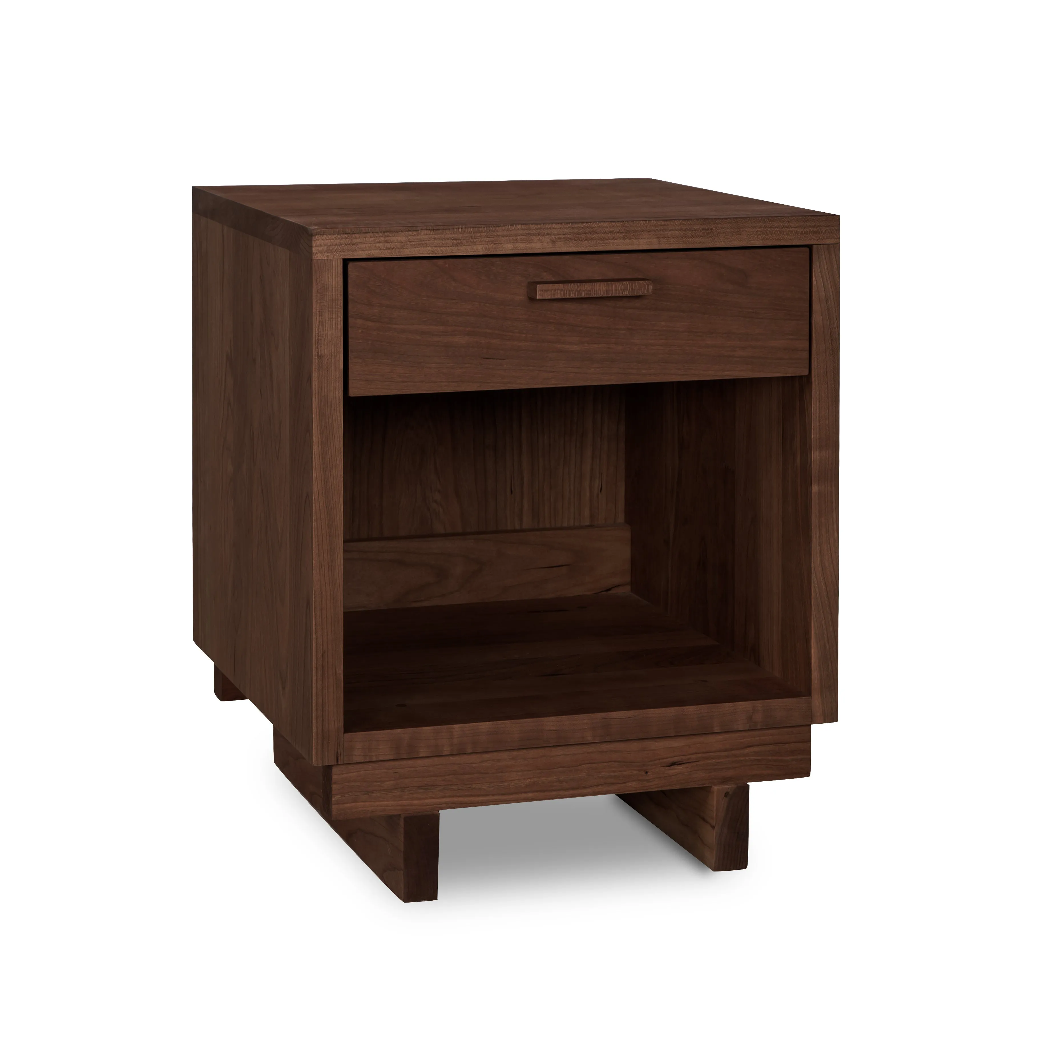 Loft 1-Drawer Enclosed Shelf Nightstand