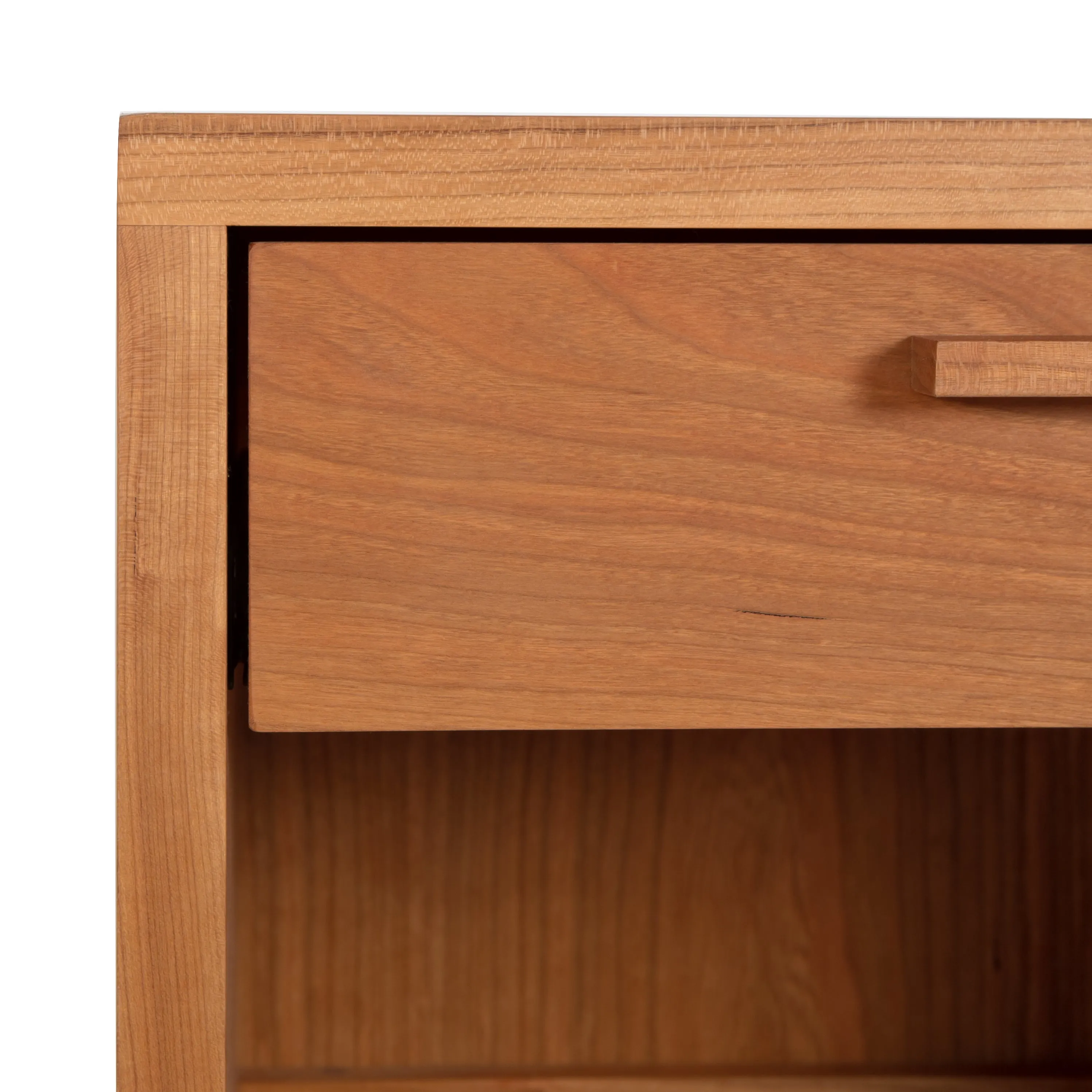 Loft 1-Drawer Enclosed Shelf Nightstand