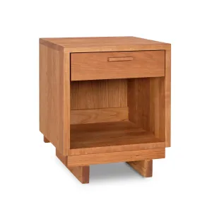 Loft 1-Drawer Enclosed Shelf Nightstand