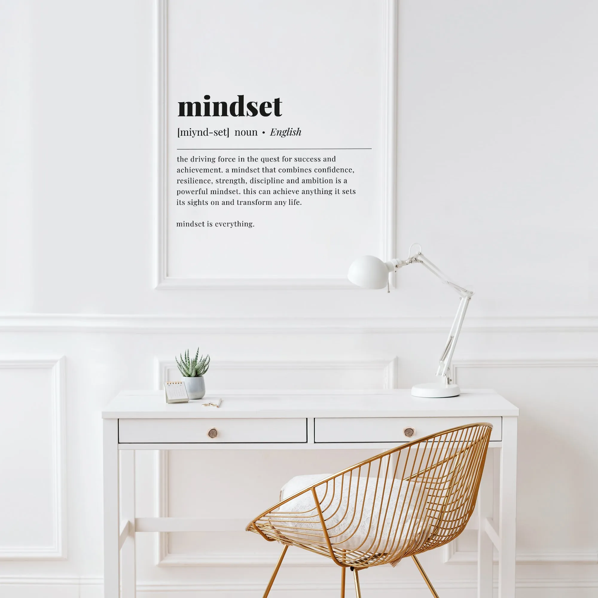 Mindset Definition Print Digital Download