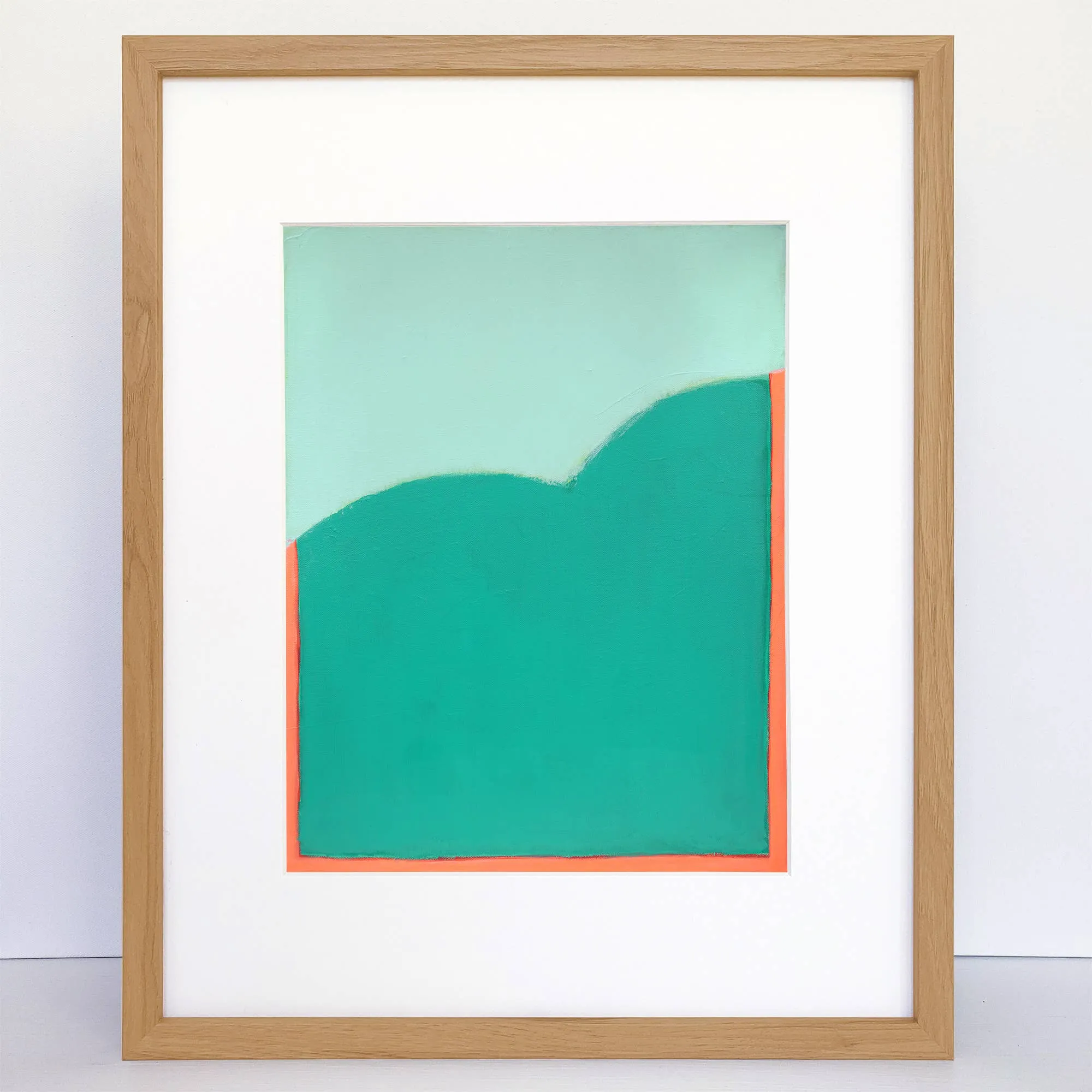 Minimalist Teal Vertical - Catherine Freshley Art Print: 8" x 10"