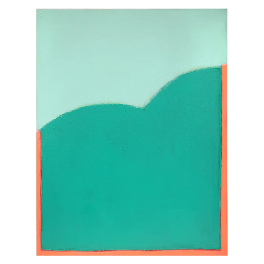 Minimalist Teal Vertical - Catherine Freshley Art Print: 8" x 10"