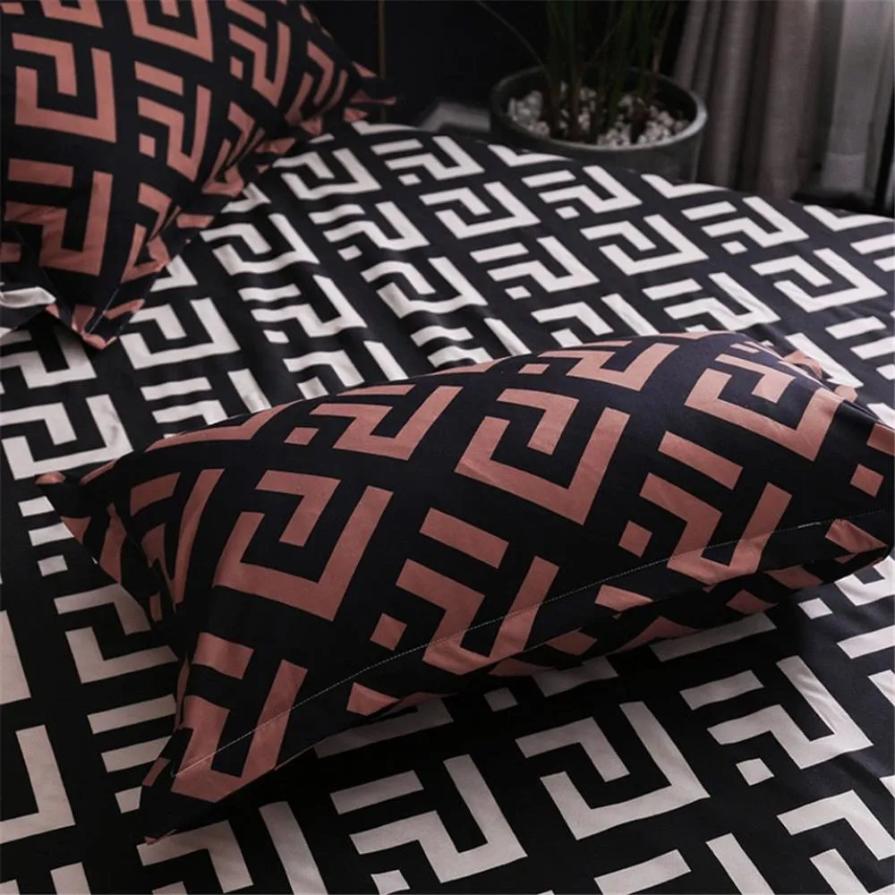 Modern Geometric Duvet Cover Bedding Set