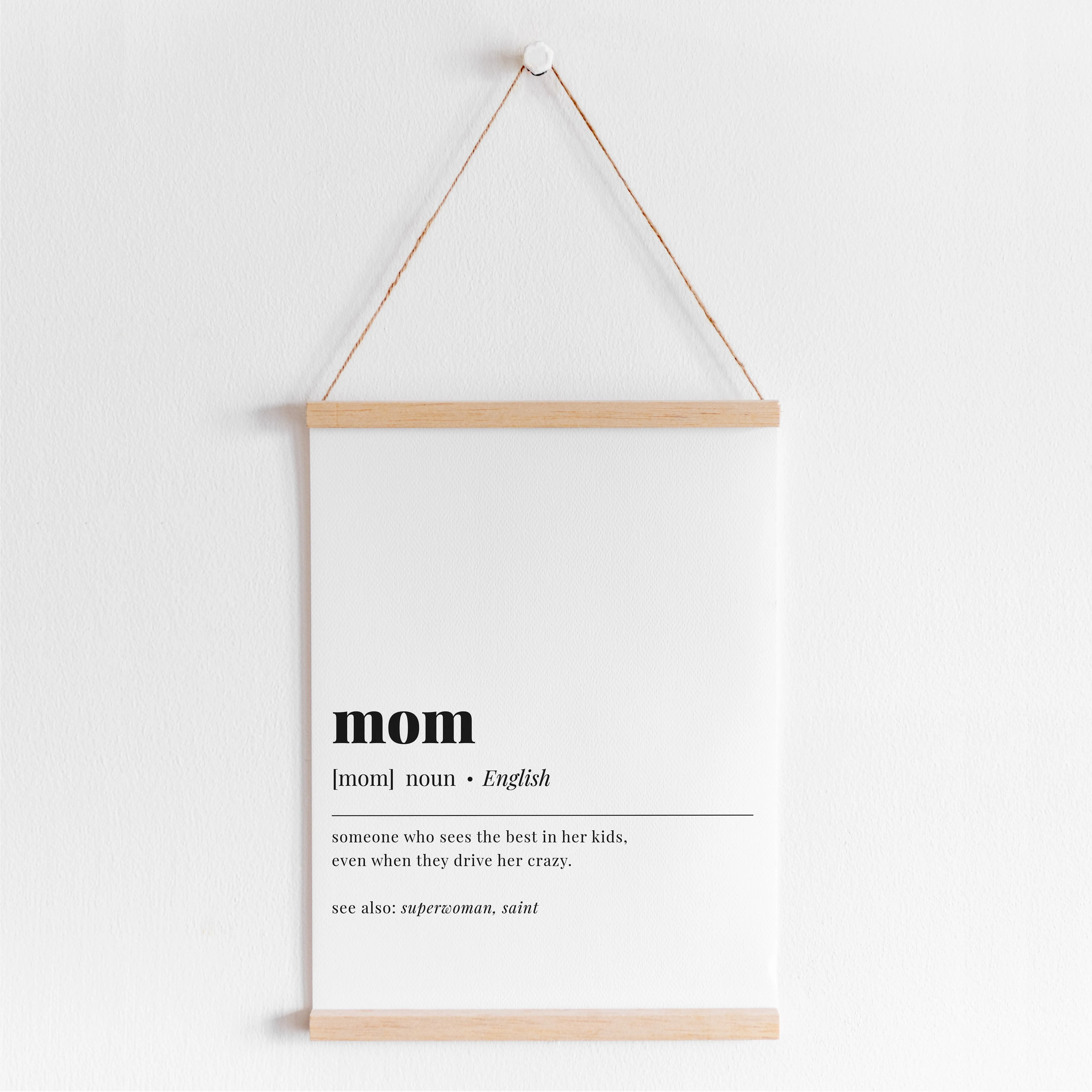 Mom Definition Print Instant Download