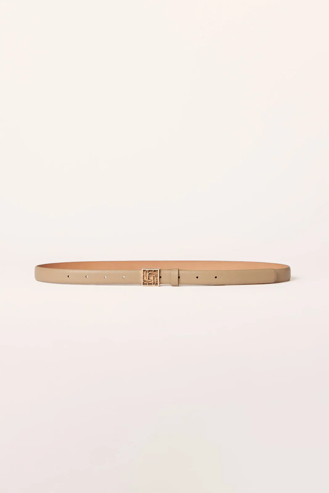 Monogram Belt Almond